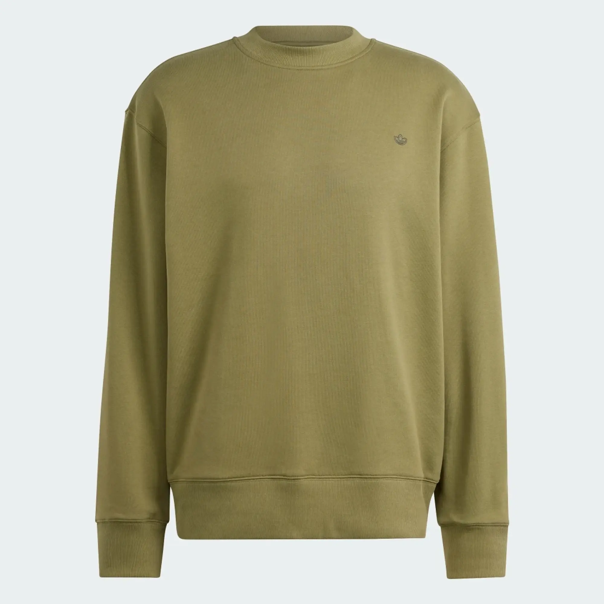 Adidas Originals Adicolor Contempo Crew French Terry Sweatshirt In Green