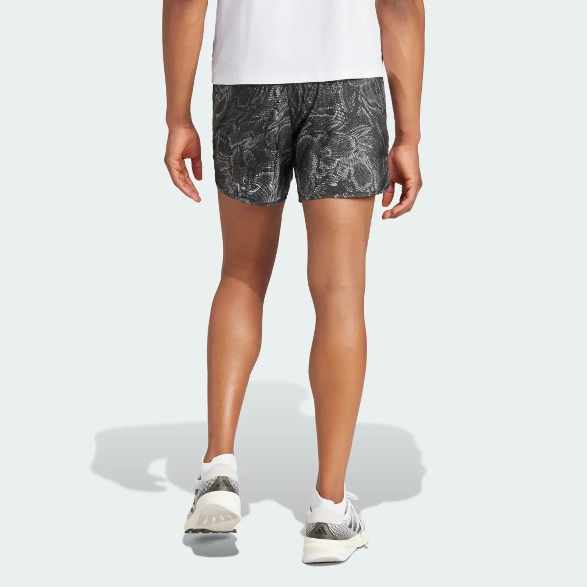 Adidas Running Own The Run Shorts In Print-Grey