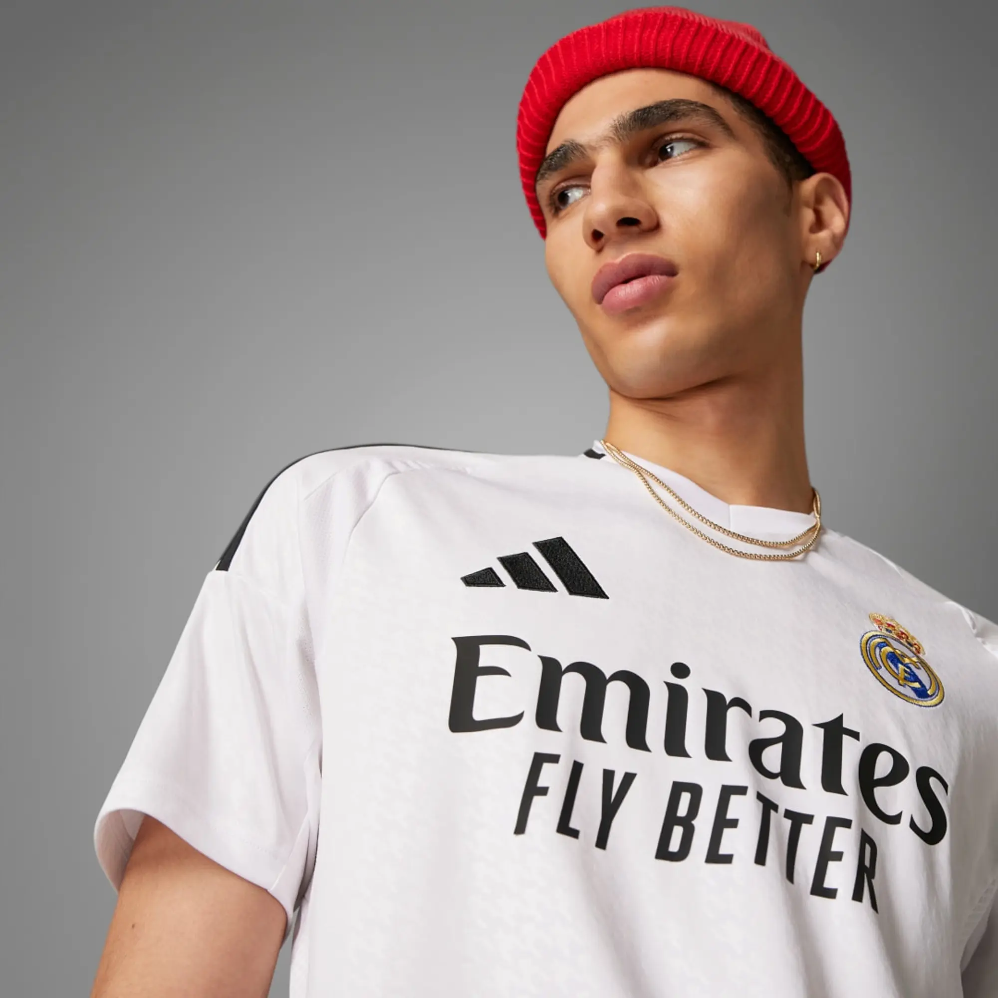 adidas Adults Real Madrid 24/25 Home Jersey in White