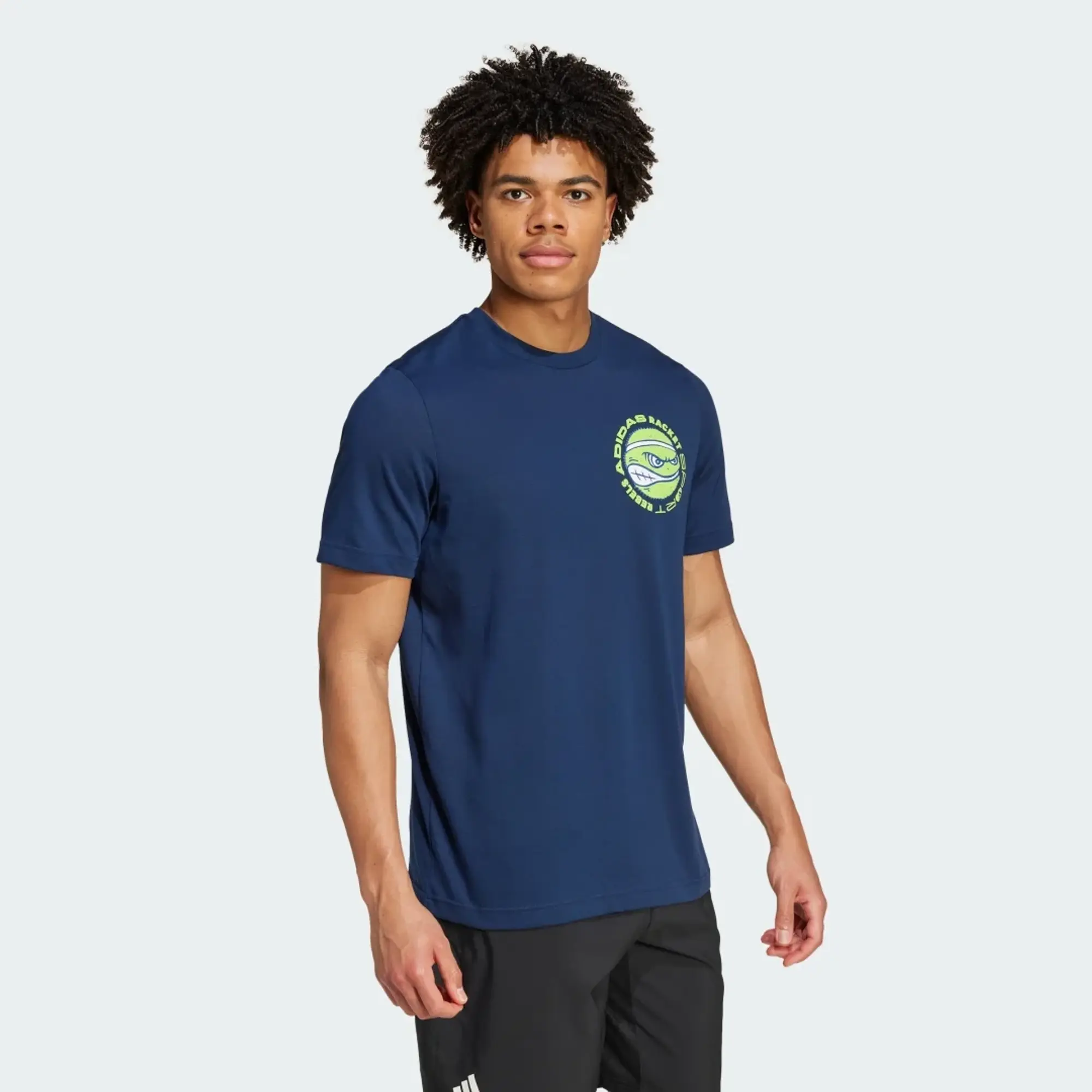 Adidas Performance Racket Sport Rebels T-Shirt In Blue