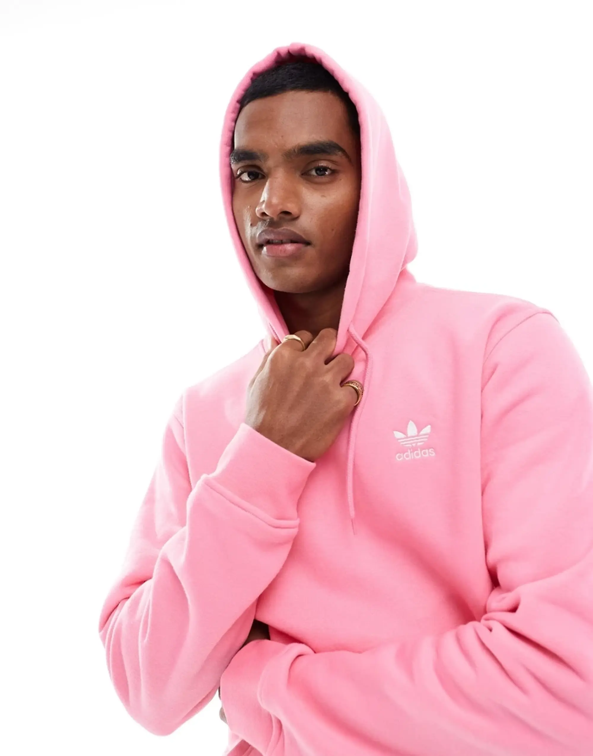 Pink trefoil hoodie on sale