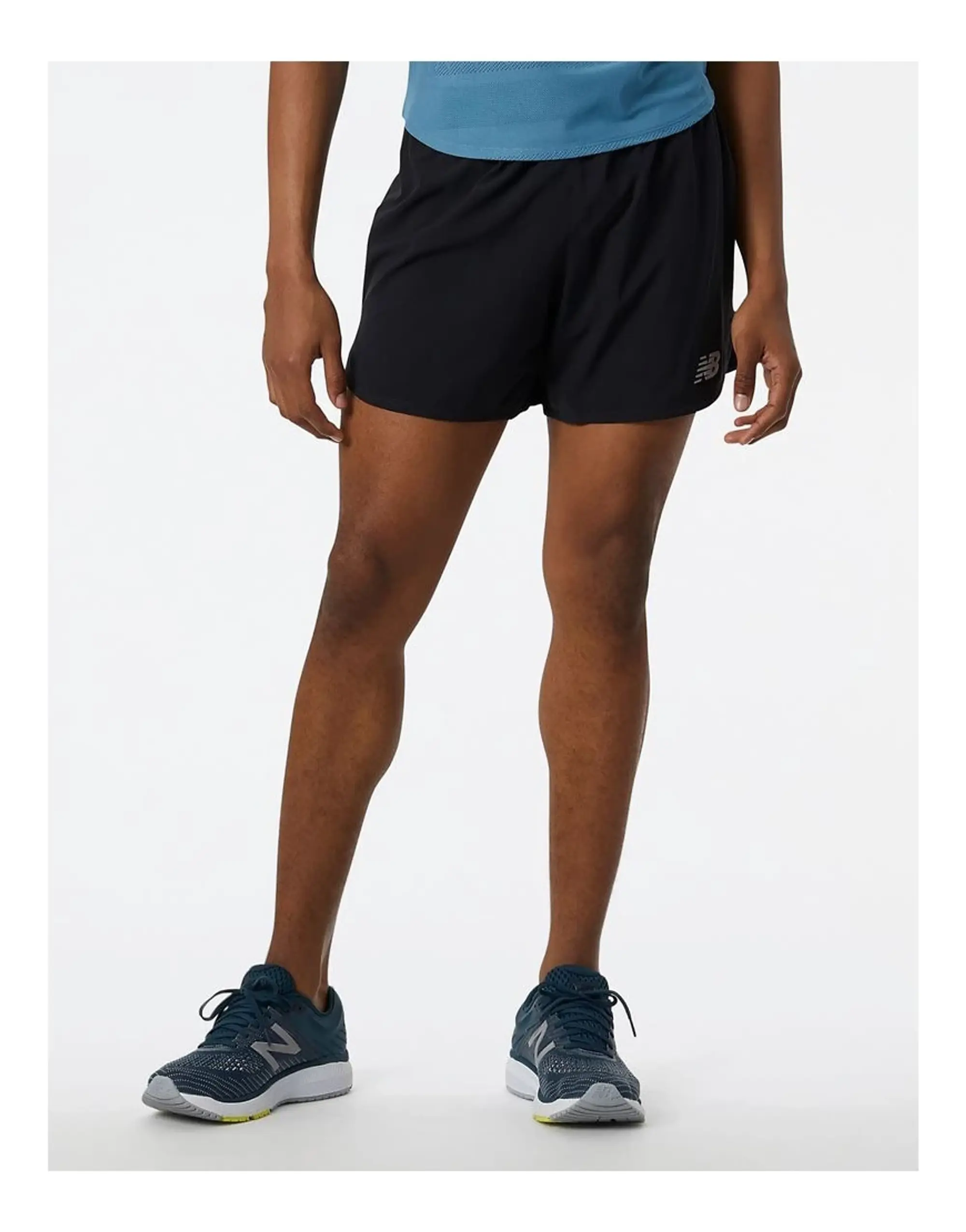 New Balance Impact Run 5 Inch Shorts In Black