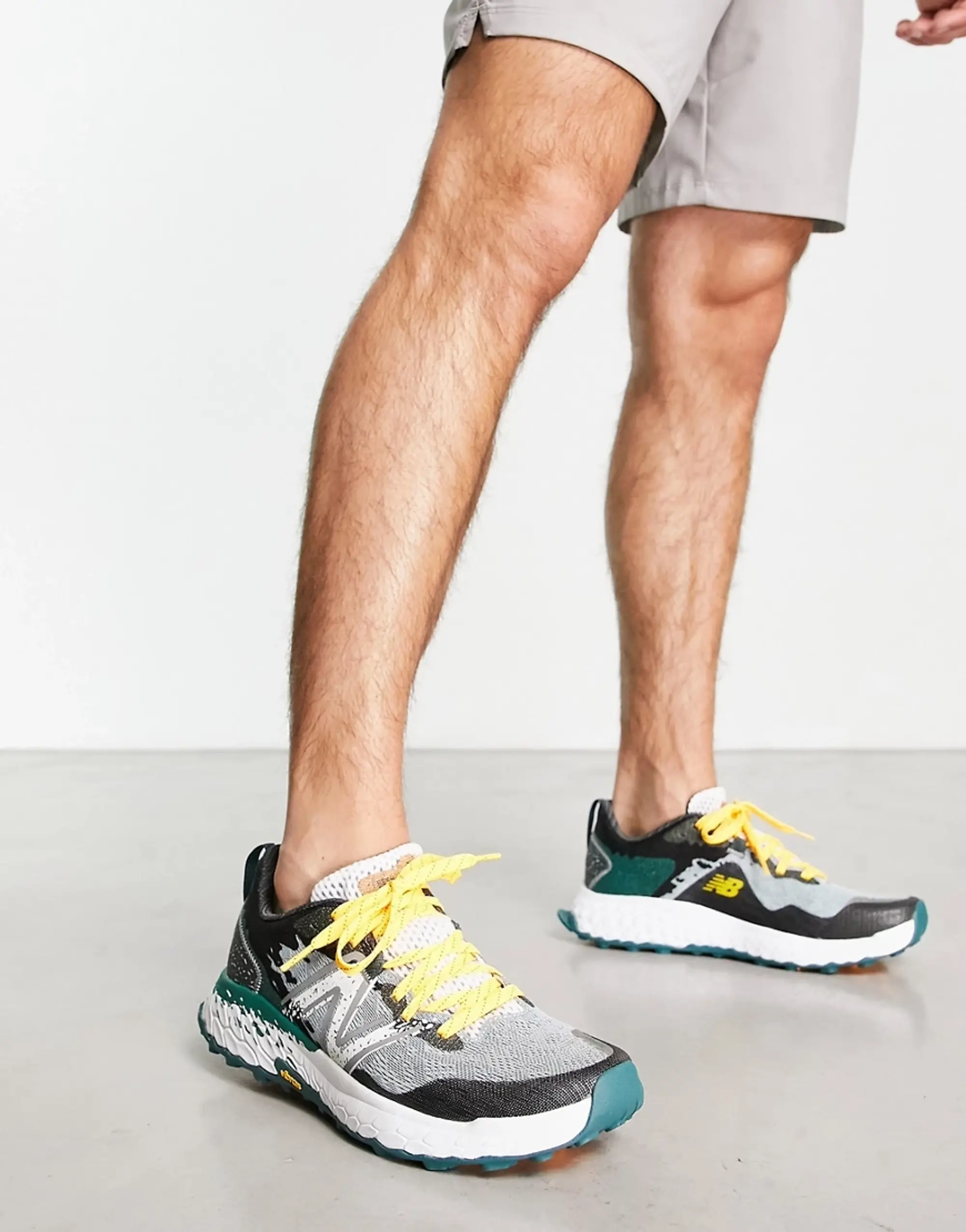 New Balance Hierro Trail Running Trainers In Grey And Green