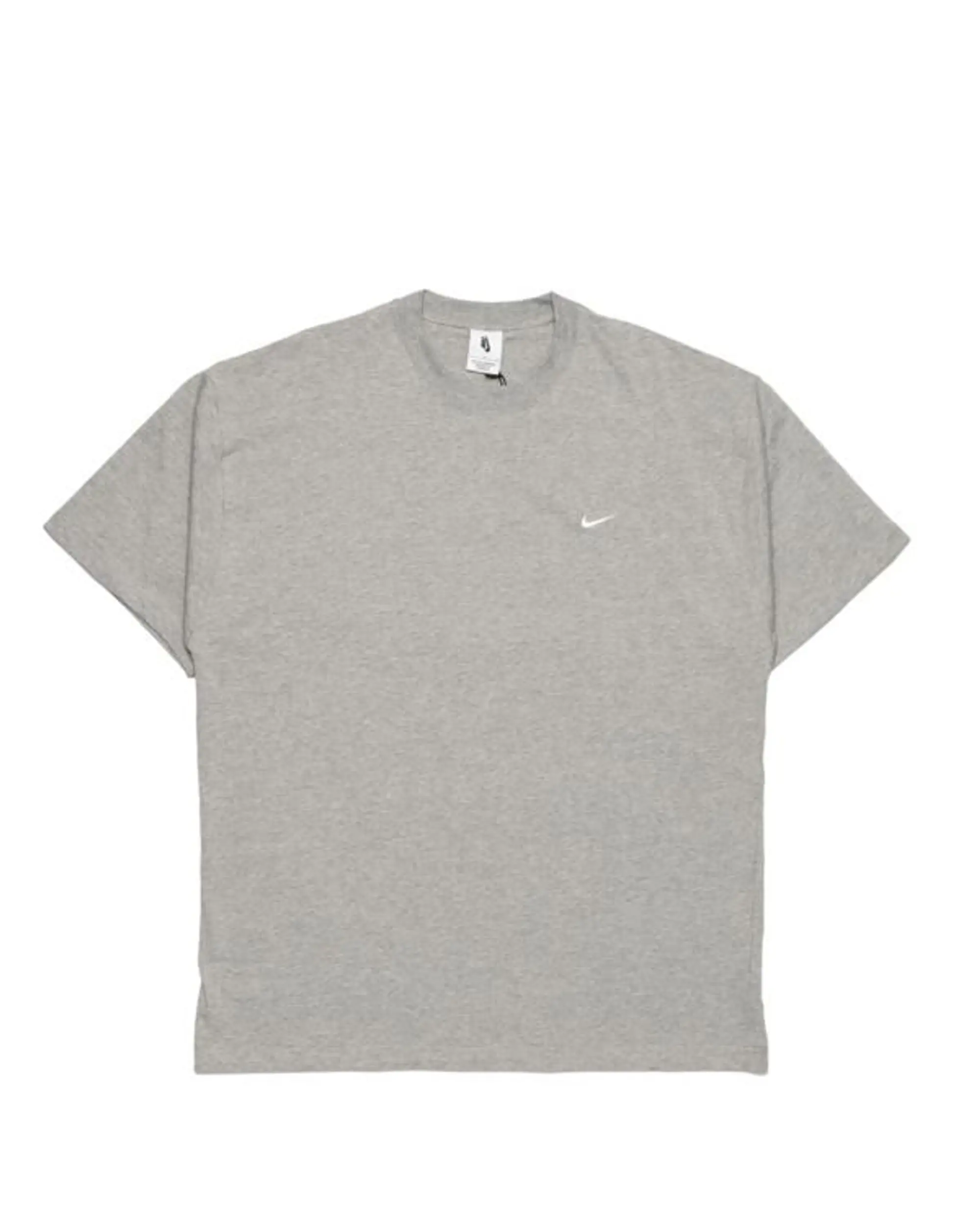 T Shirt Nikelab Nrg Soloswoosh Tee Dk Grey Heather White Xs CV0559 063 FOOTY.COM