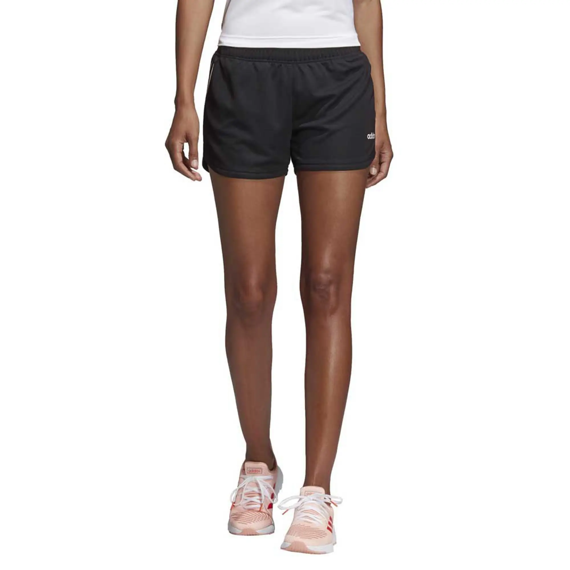Adidas Design 2 Move Branded Knit Shorts  - Black