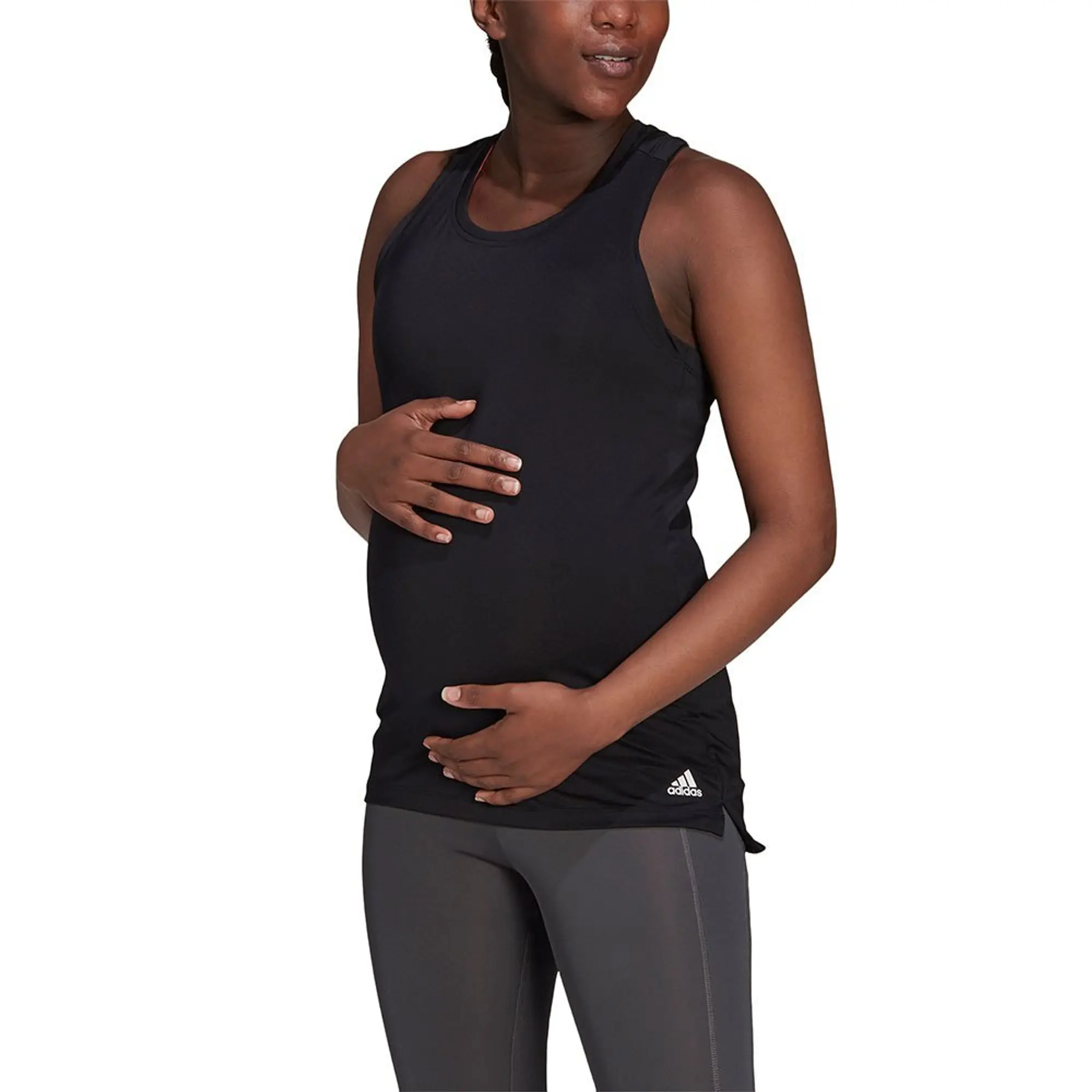 Adidas Aeroready Designed 2 Move Sport Maternity Sleeveless T-shirt  - Black