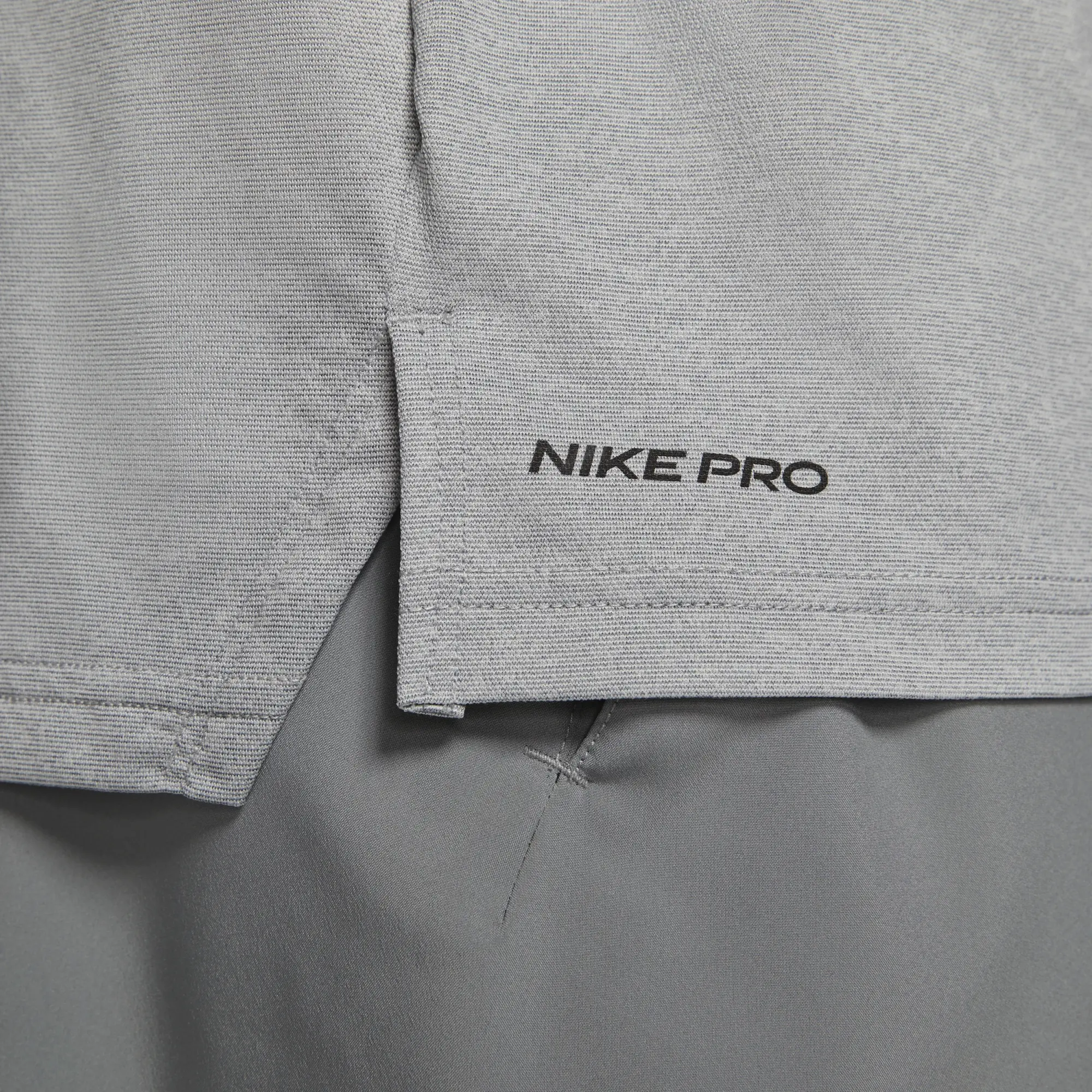 Nike Pro Dri-FIT Men's Short-Sleeve Top - Grey - Polyester/Elastane