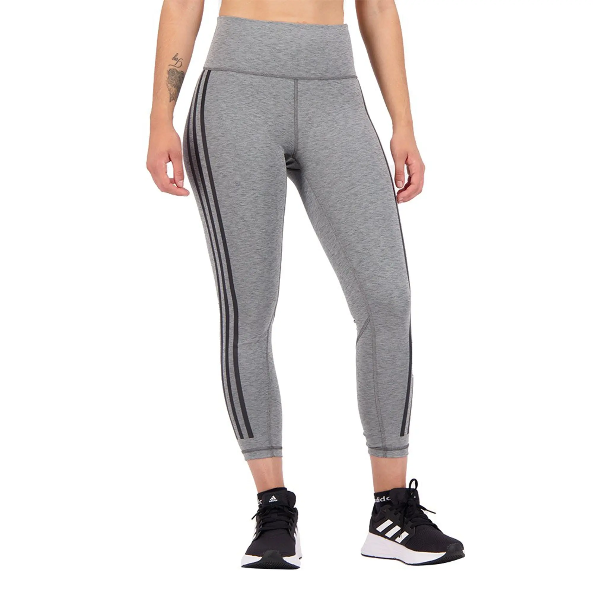 Adidas Optime Ticons Leggings  - Grey