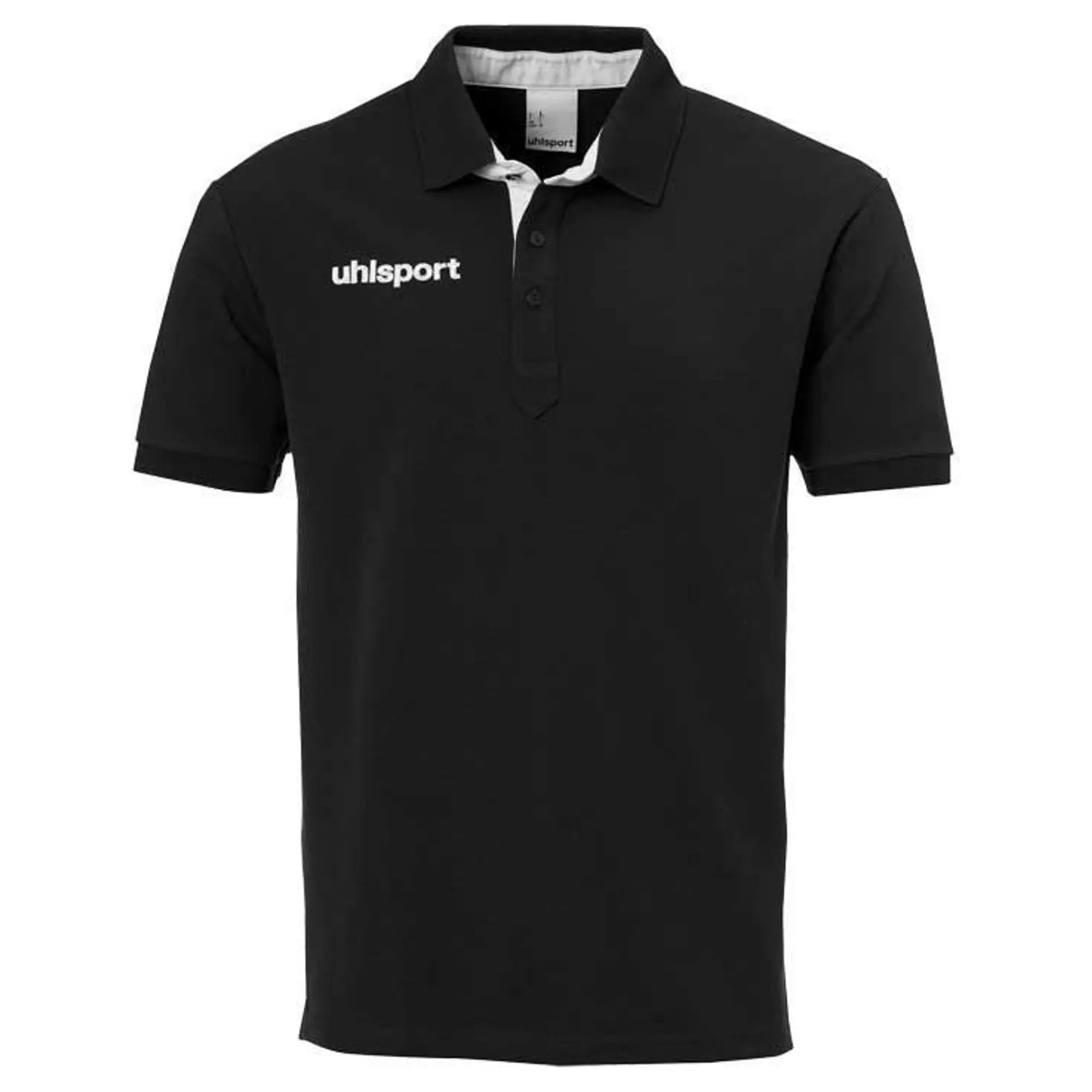 Uhlsport Essential Prime Short Sleeve Polo  - Black