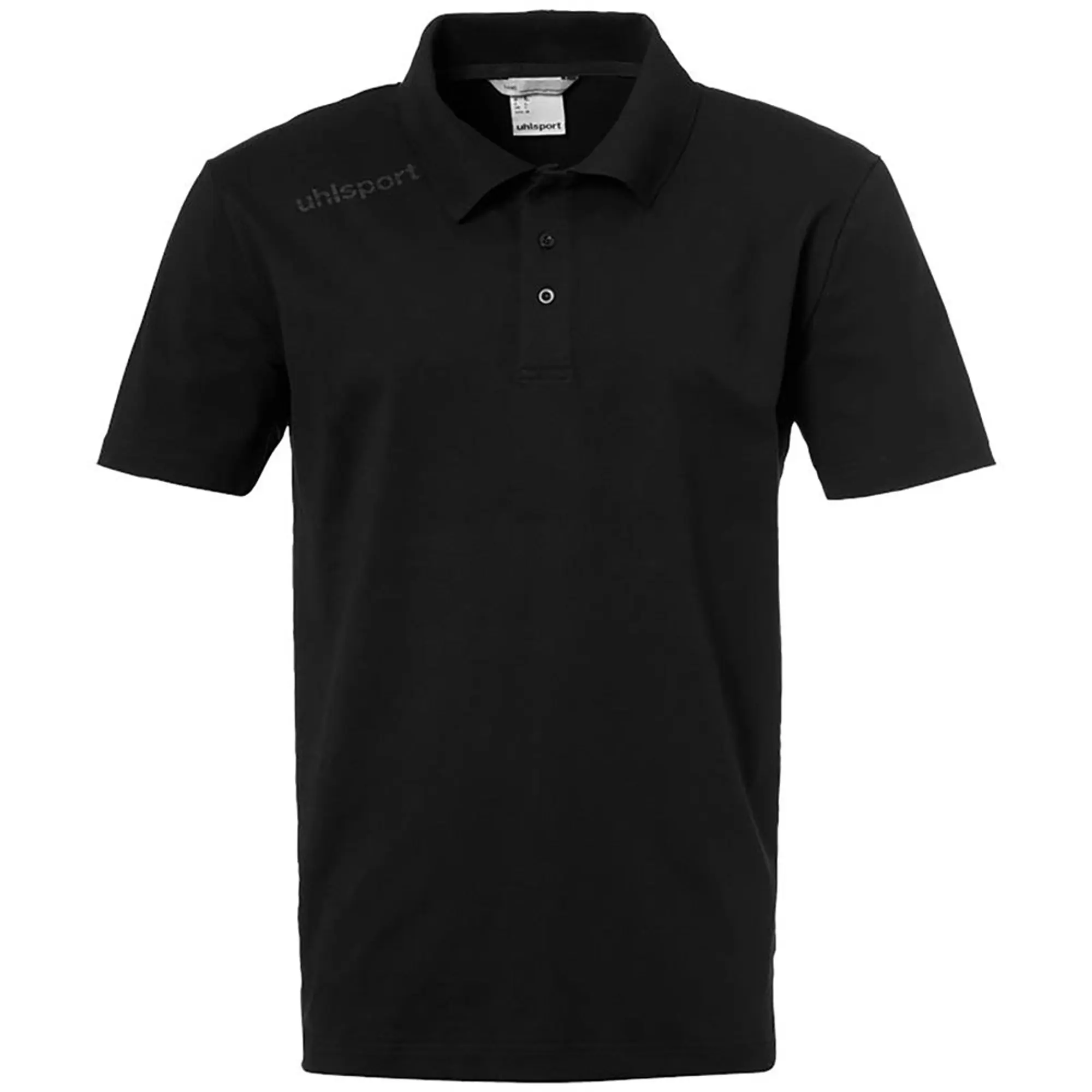 Uhlsport Essential Short Sleeve Polo  - Black