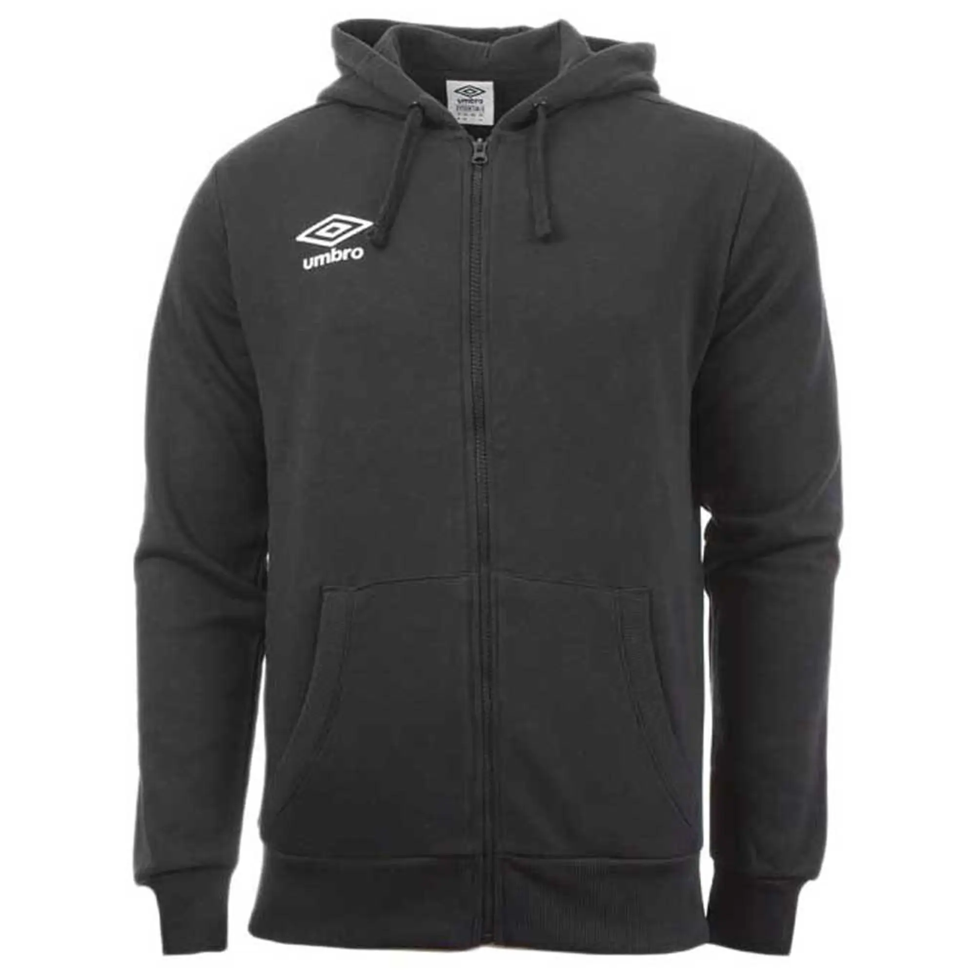 Umbro Small Logo Full Zip Sweatshirt  - Black