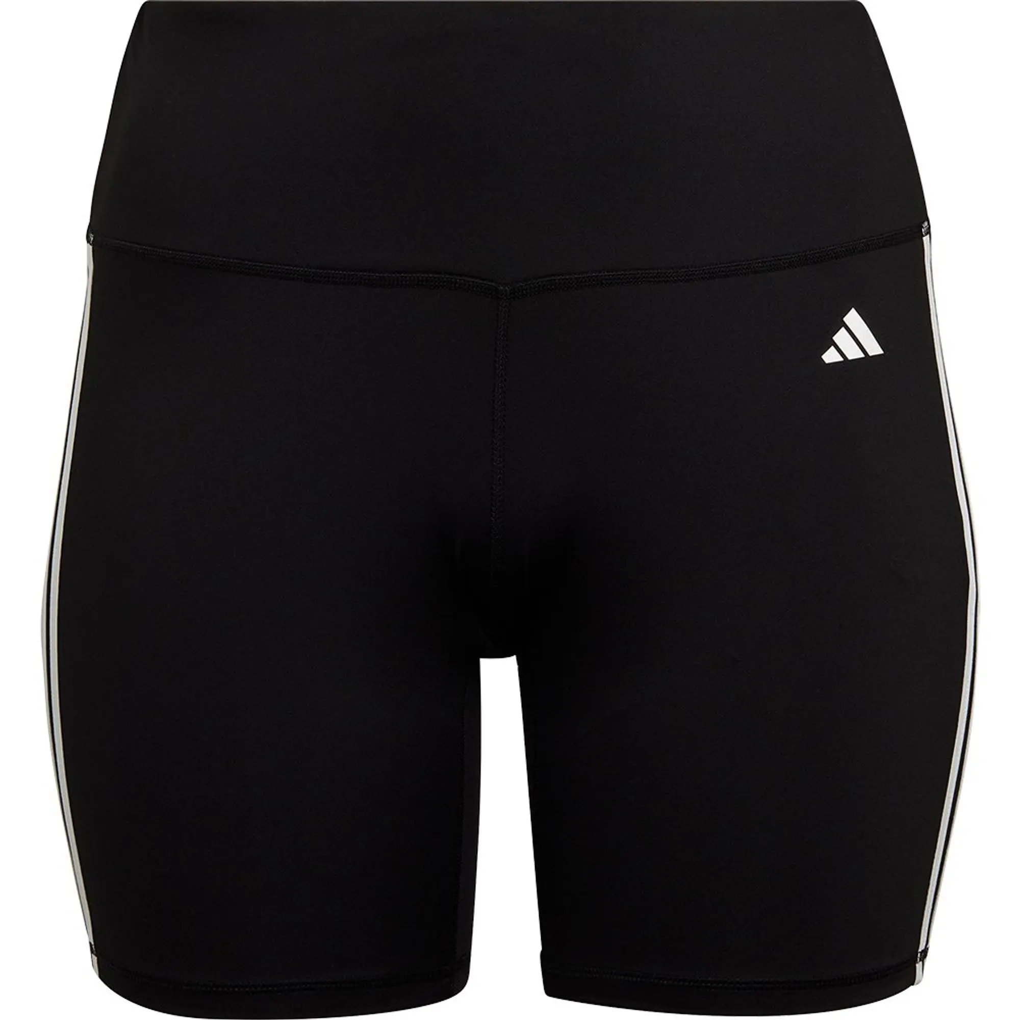 Adidas Essentials 3 Stripes High-waisted Big Short Leggings  - Black