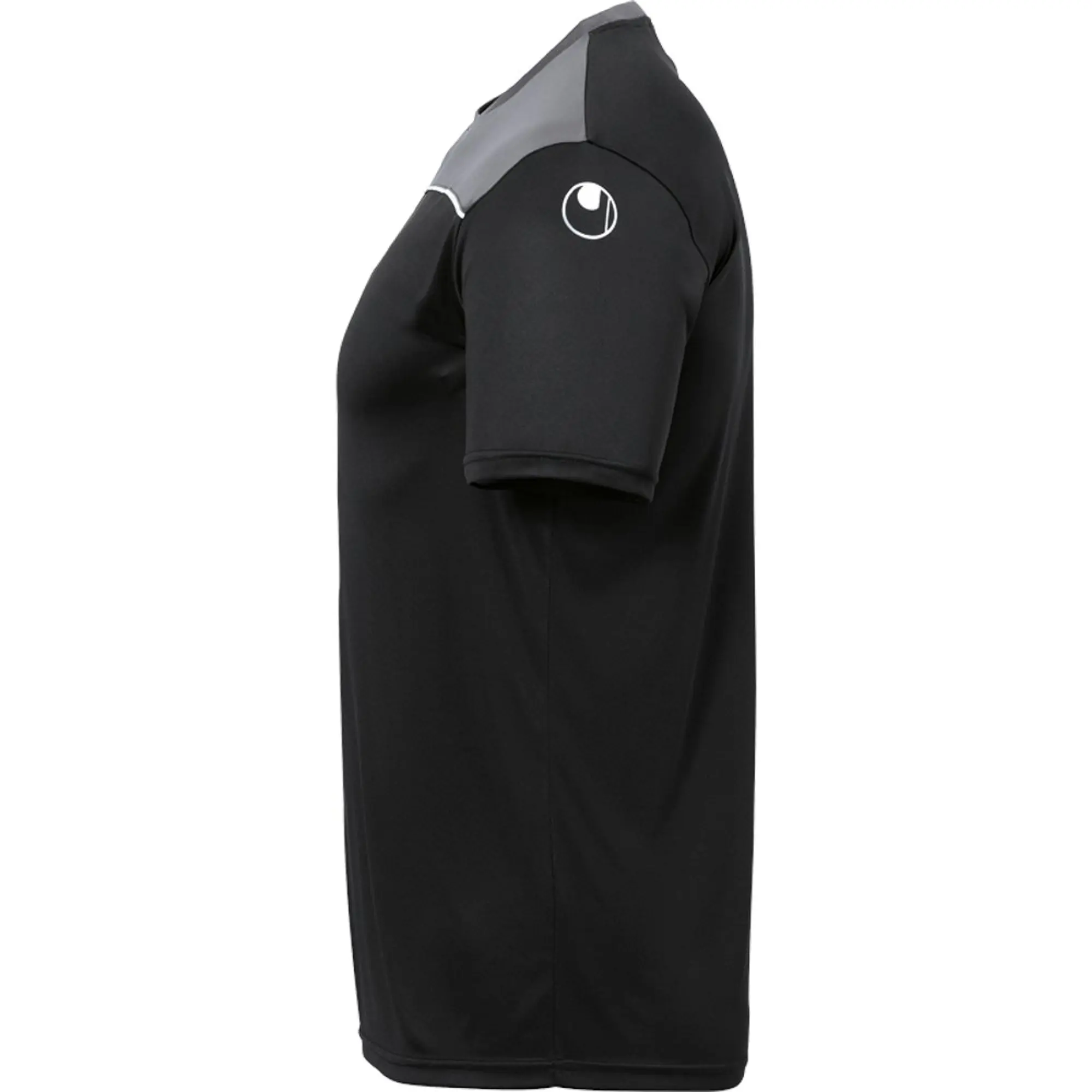 Uhlsport Offense 23 Poly Short Sleeve T-shirt  - Black,Grey