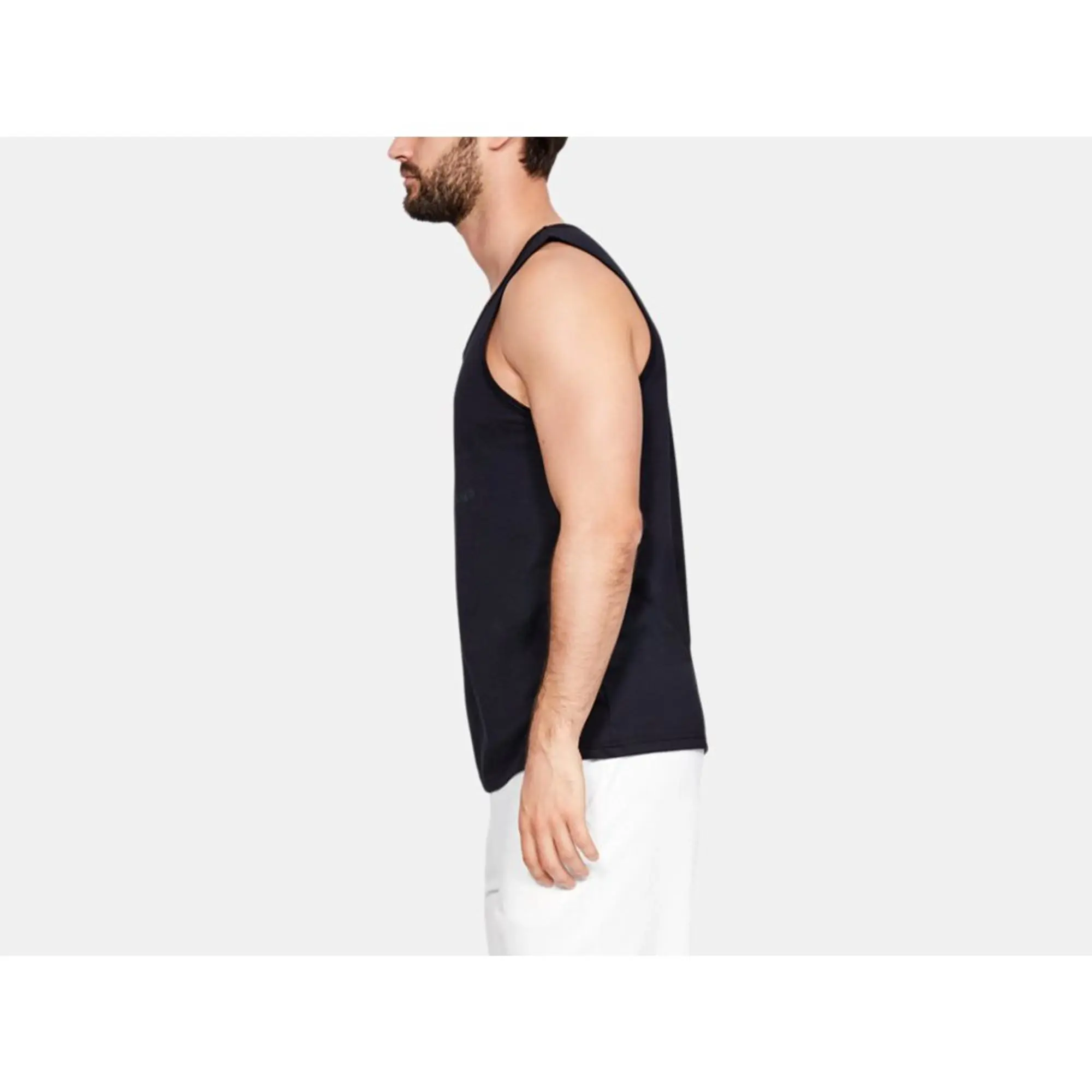 Under Armour Sportstyle Logo Sleeveless T-shirt  - Black
