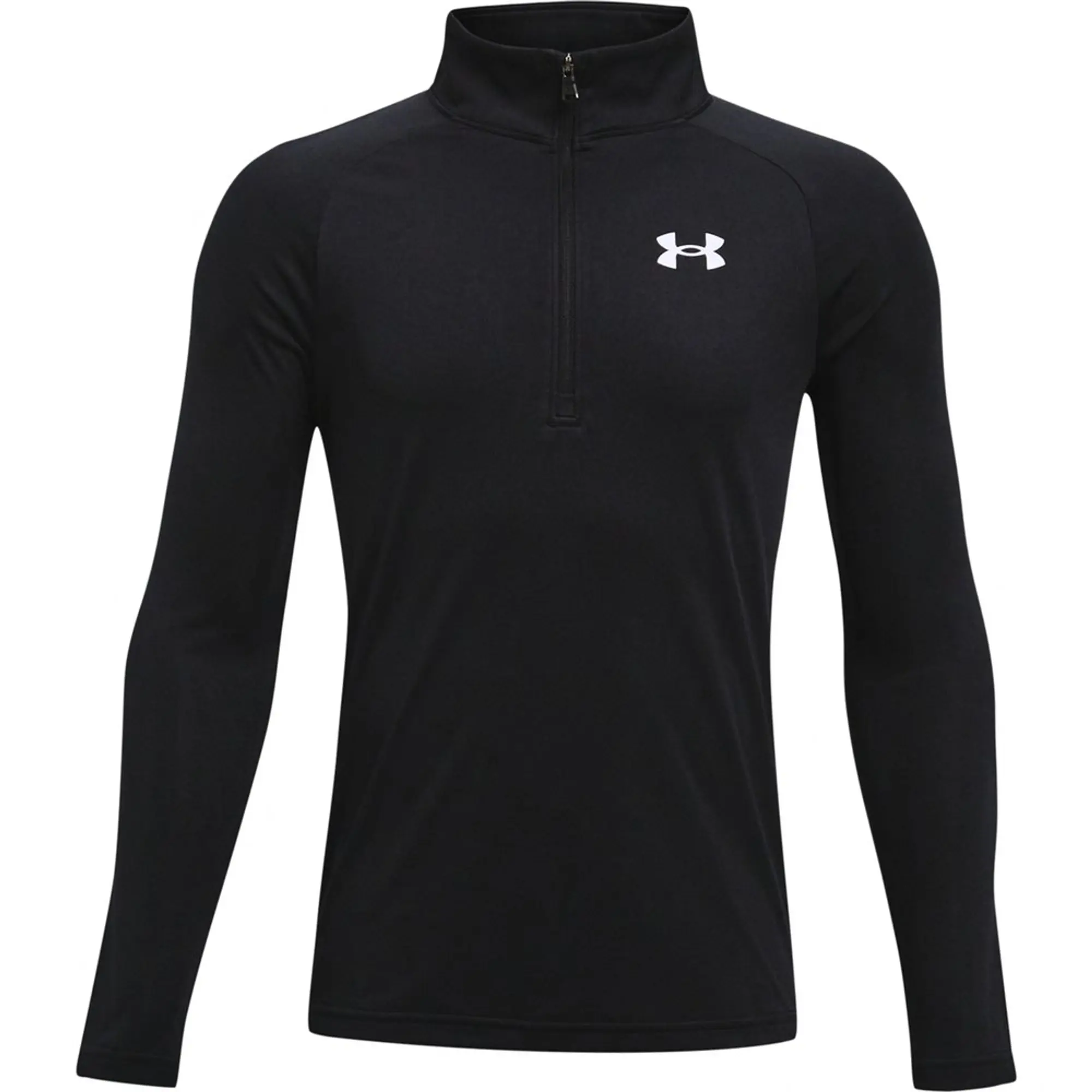 Under Armour Junior Tech 2.0 Half Zip T-Shirt - Black - Size XL/B - Black