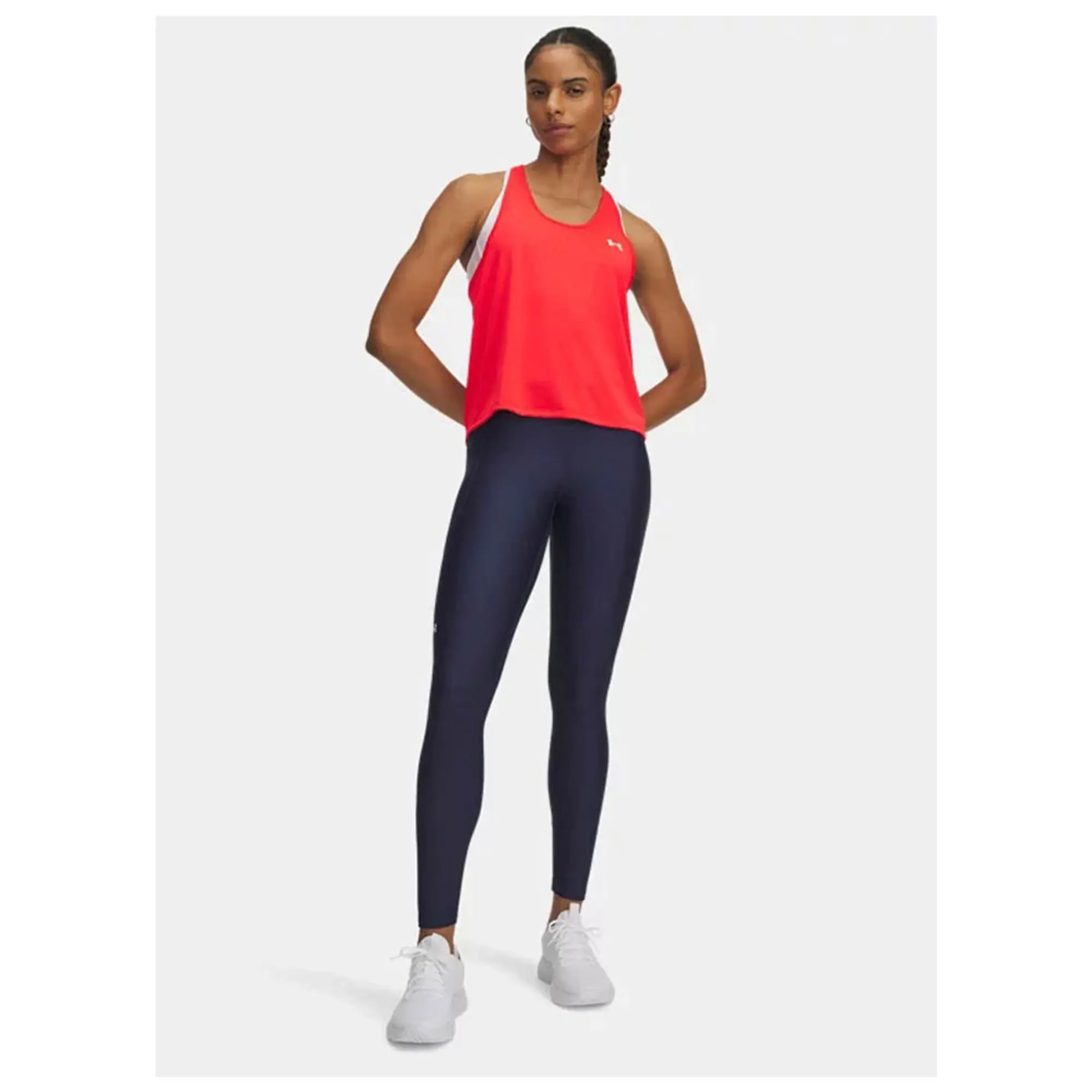 Under Armour Heatgear HiRise NS Tight Women - Dark Grey, White