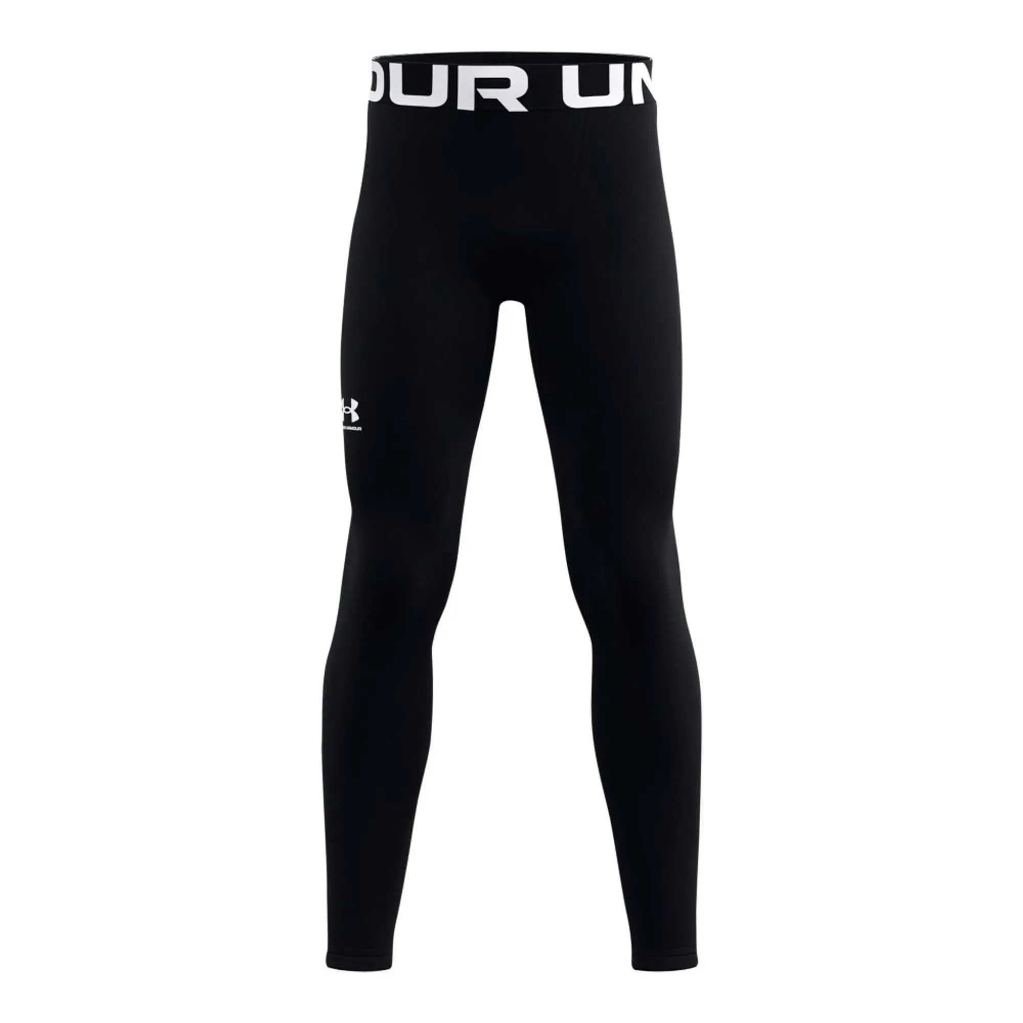 Under Armour Boys' ColdGear® Leggings Black / White YXS (48 - 50 in)