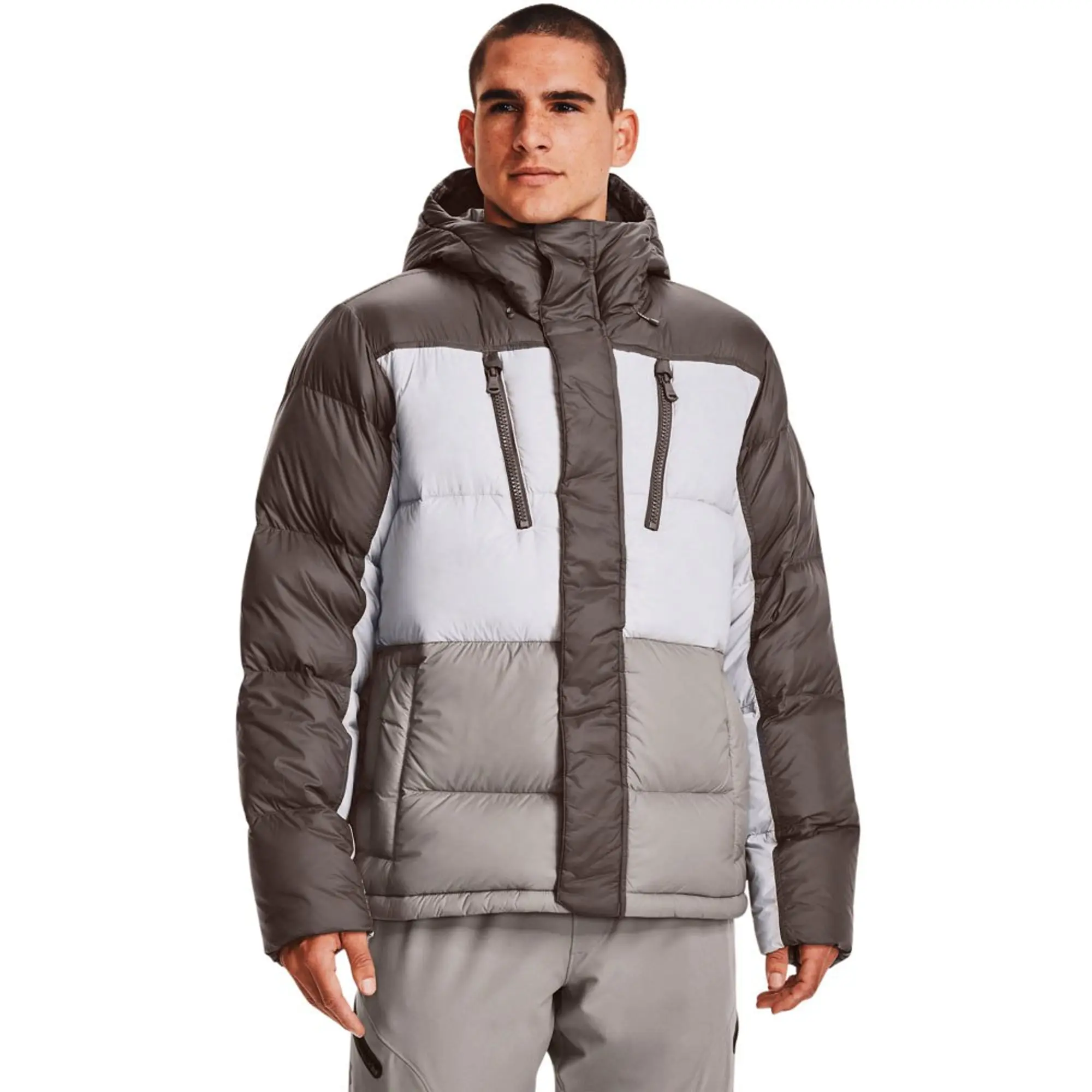 Under Armour Cgi Down Blocked Jacket  - Grey