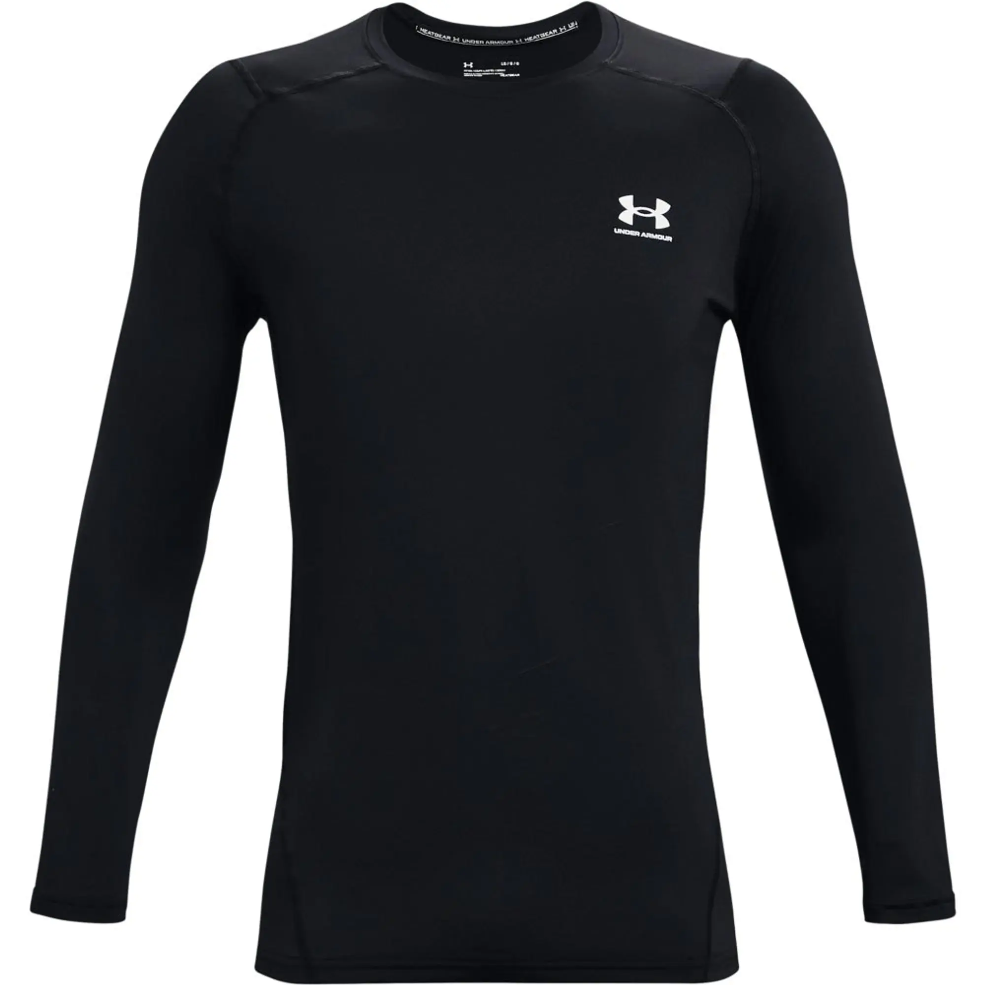 Under Armour Men's HeatGear® Fitted Long Sleeve Black / White XL