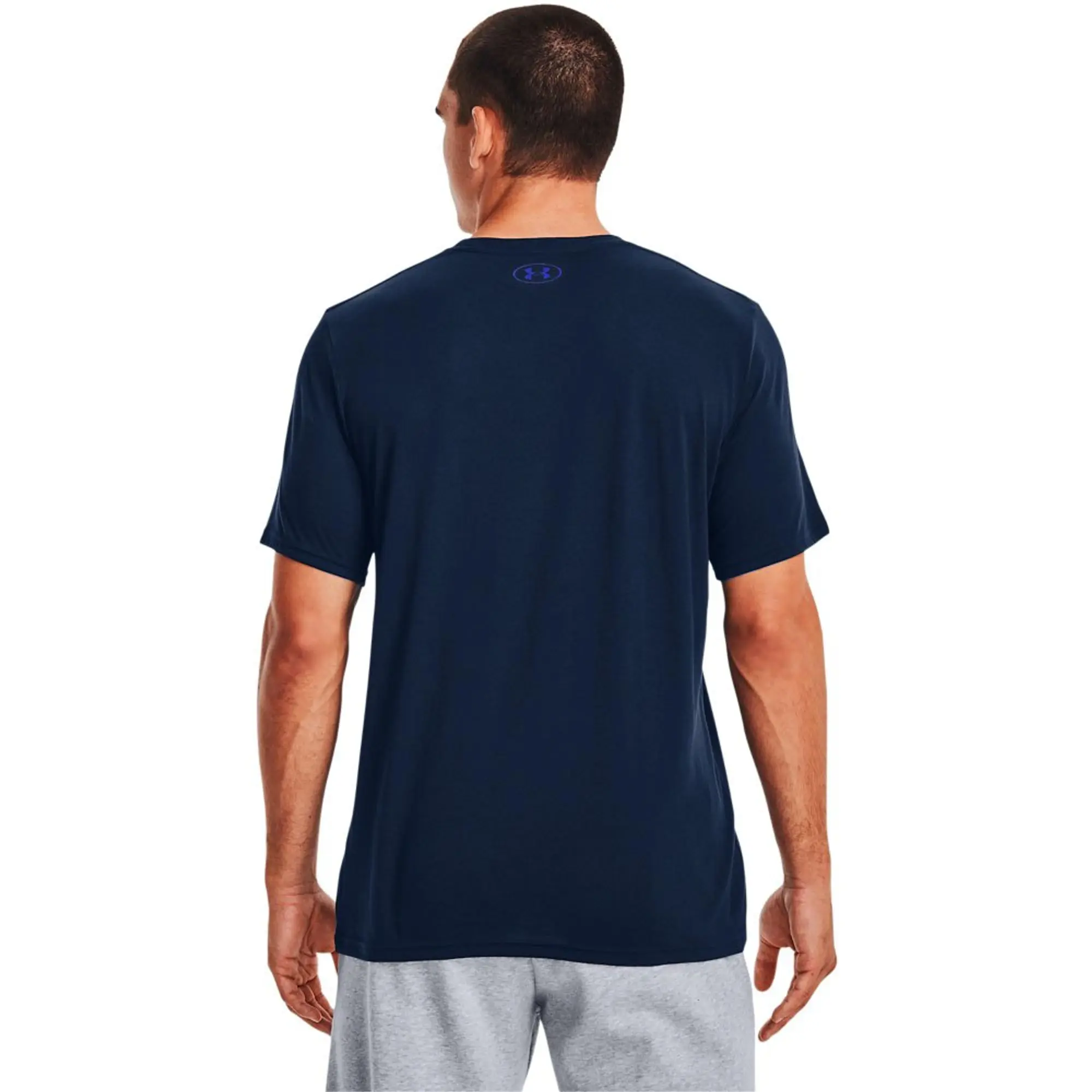 Men's  Under Armour  Team Issue Wordmark Short Sleeve Academy / Royal XL