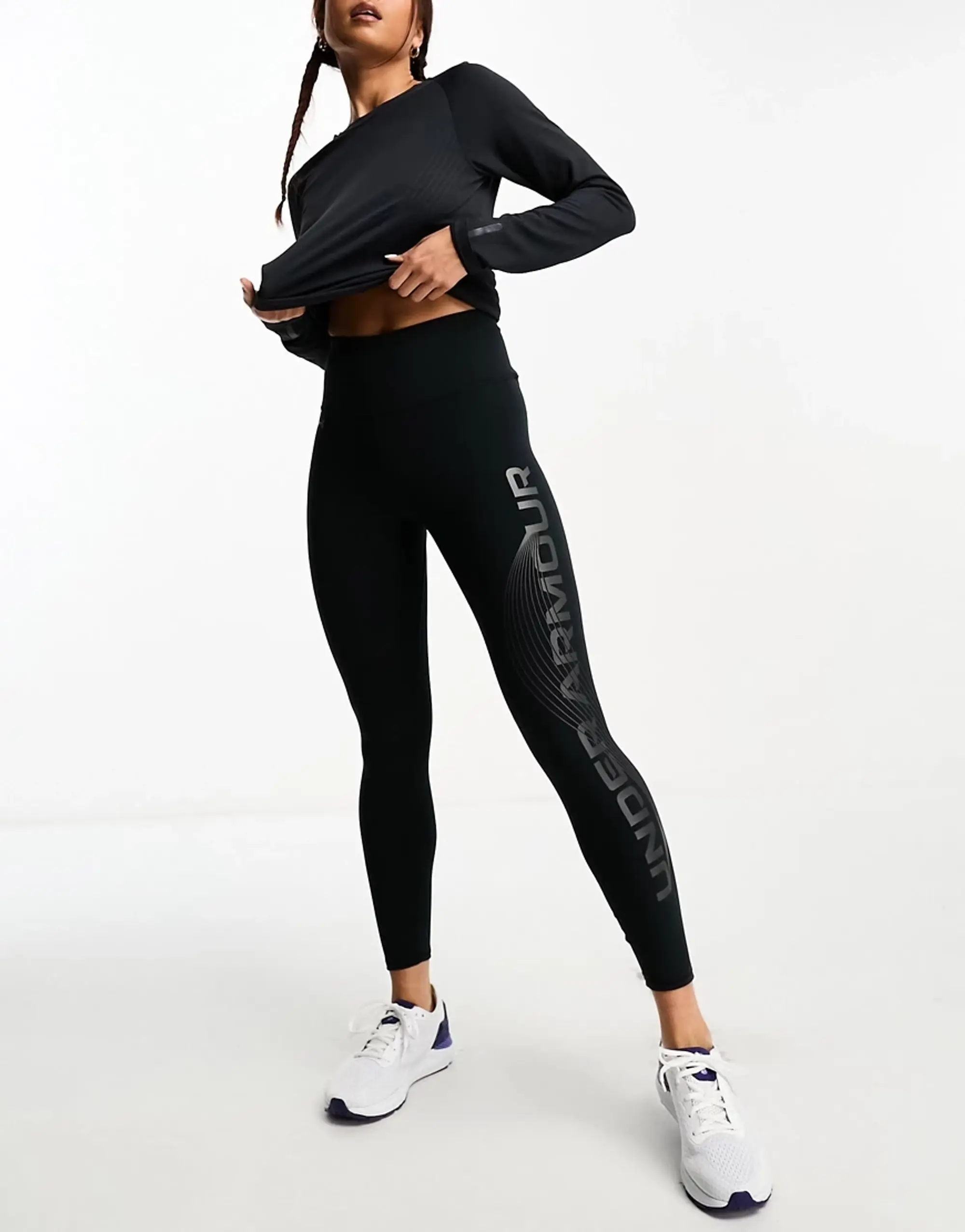 Under Armour Motion Branded Ankle Leggings Women's - Red