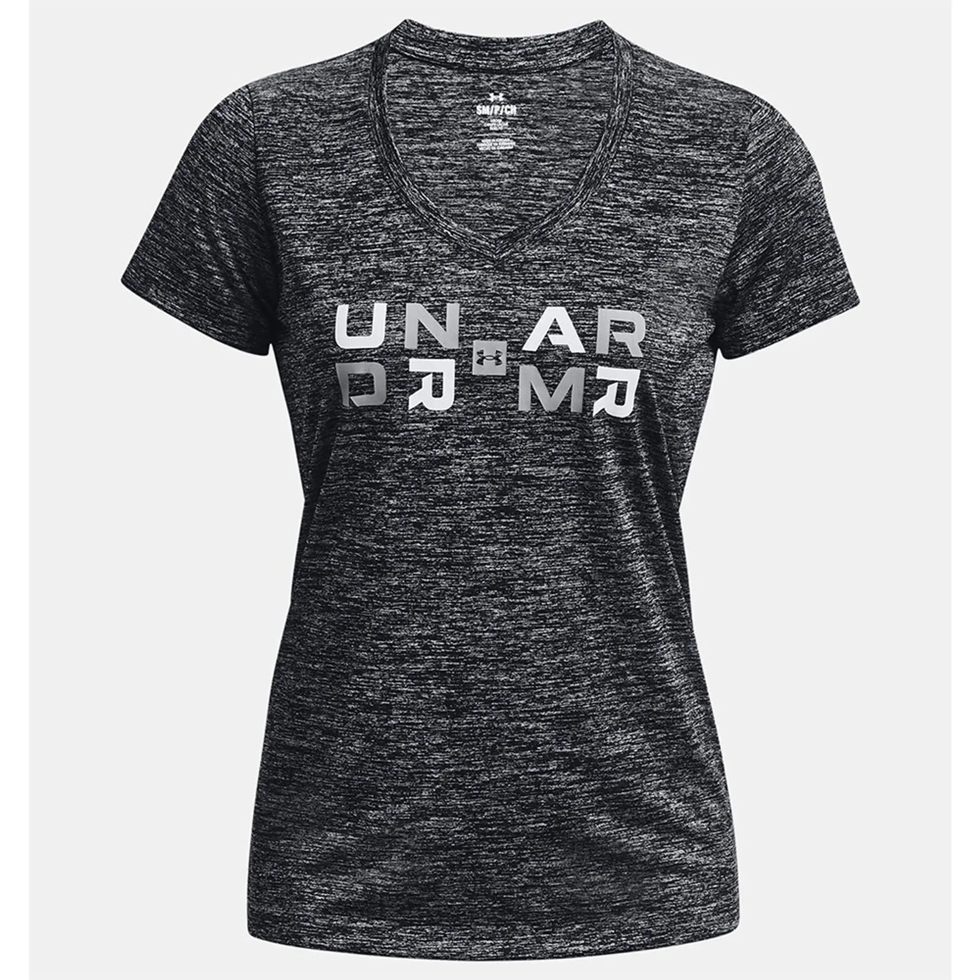 Under Armour Armour Tech Twist Graphic Ssv Gym Top Womens - Black