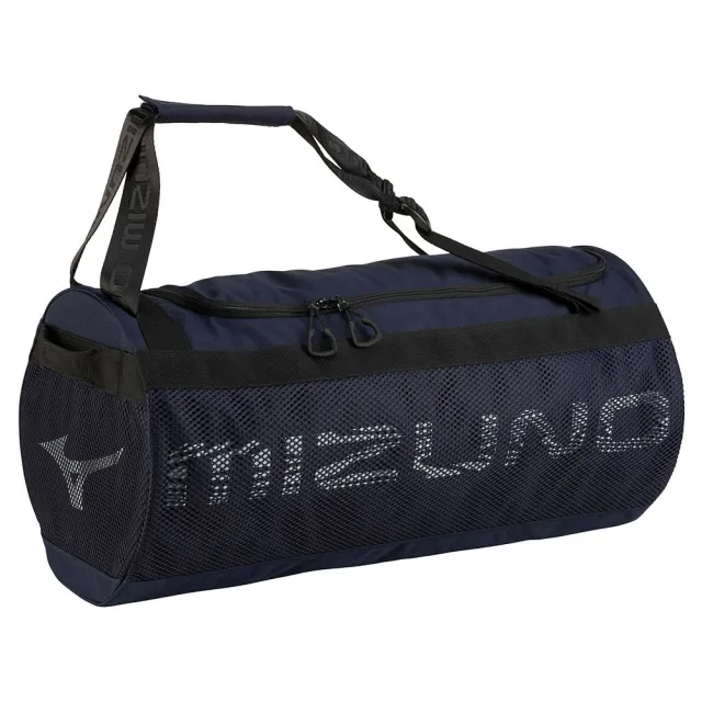 Bolsa Deportiva Mizuno Mesh Holdall 22 Hombre Azul Gris