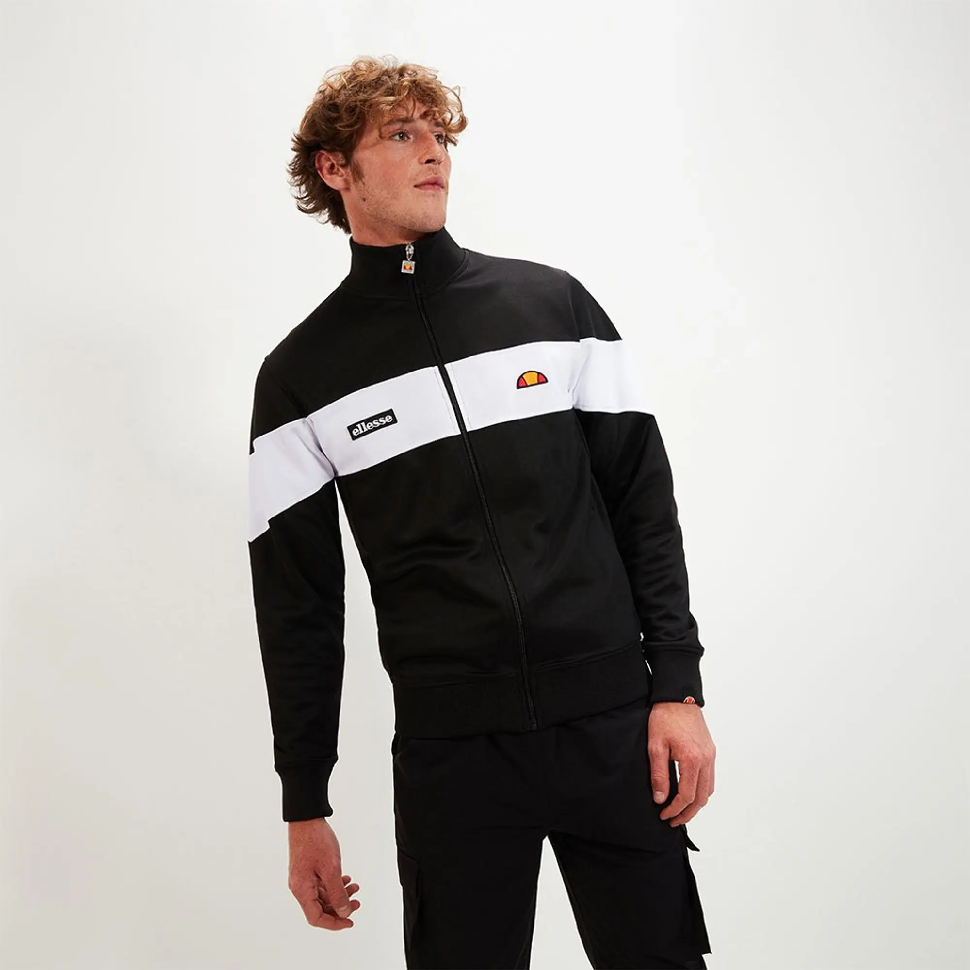 Ellesse Caprini Tracksuit Jacket Black SHR02980 011 FOOTY.COM