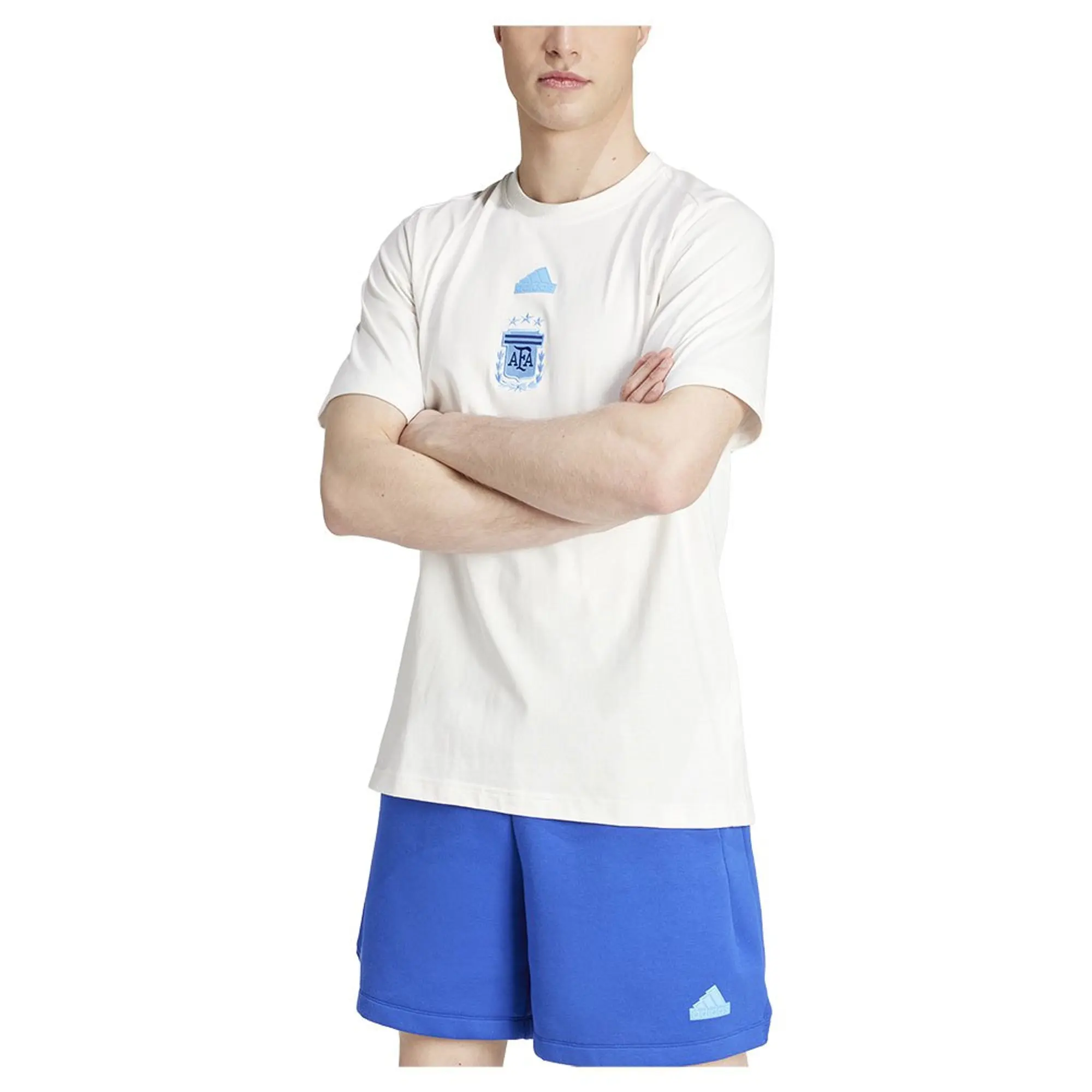 Argentina Travel Tee (White) 2024-2025 Men's Size: 3 Extra Large Made By: Adidas