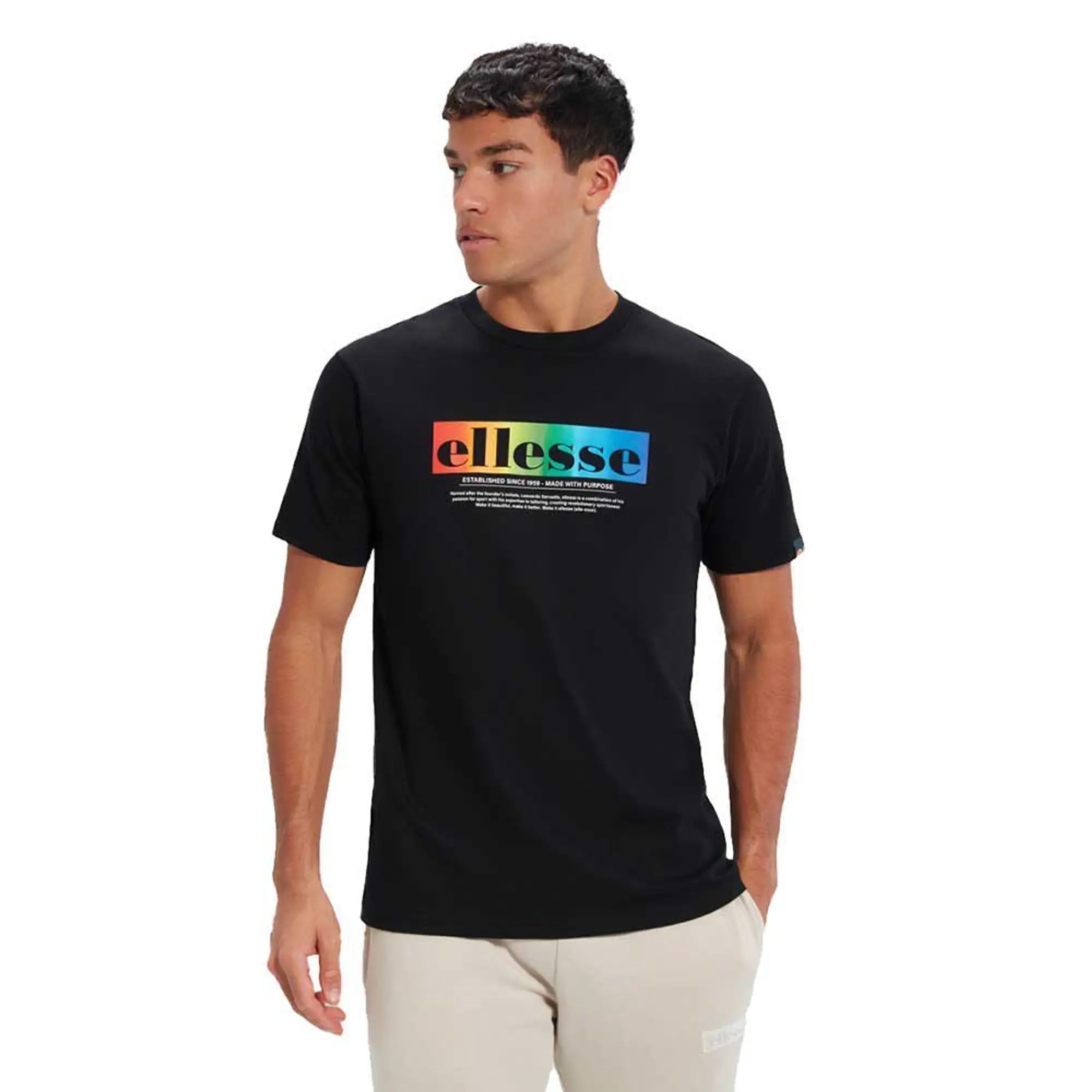 Ellesse Allegrio Short Sleeve T-shirt  - Black