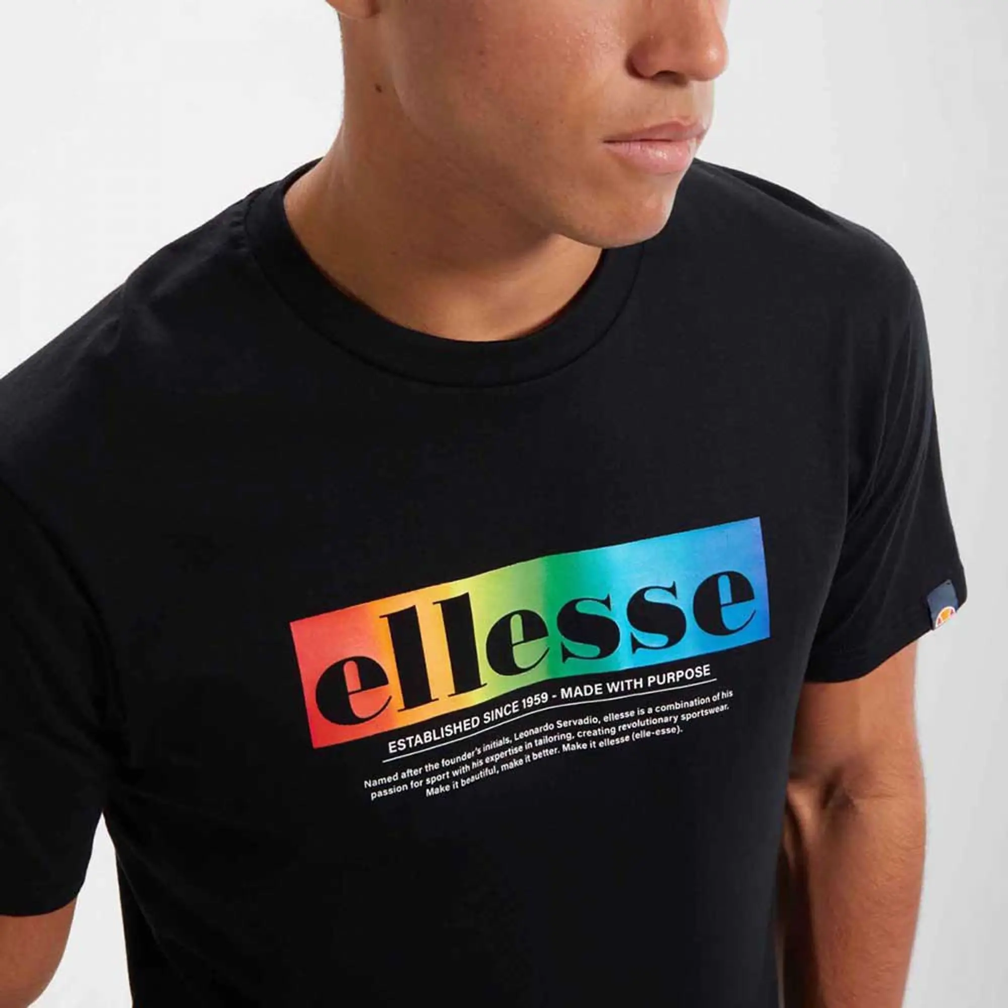 Ellesse Allegrio Short Sleeve T-shirt  - Black