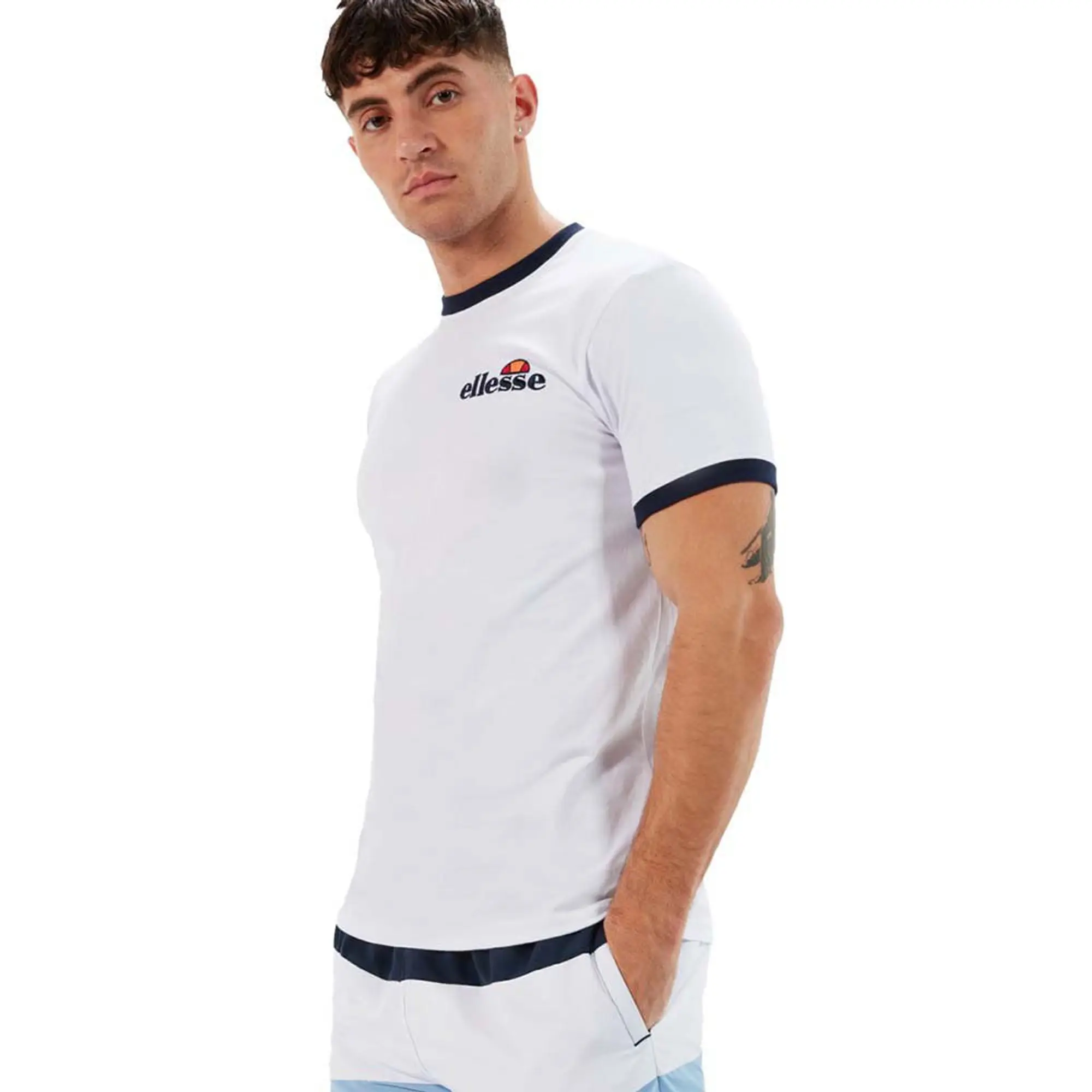 Ellesse Meduno Short Sleeve T-shirt  - White