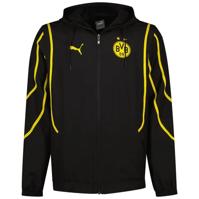 Puma Dortmund Jacket Pre Match Woven Anthem - ['Black'] | 777601_02 ...