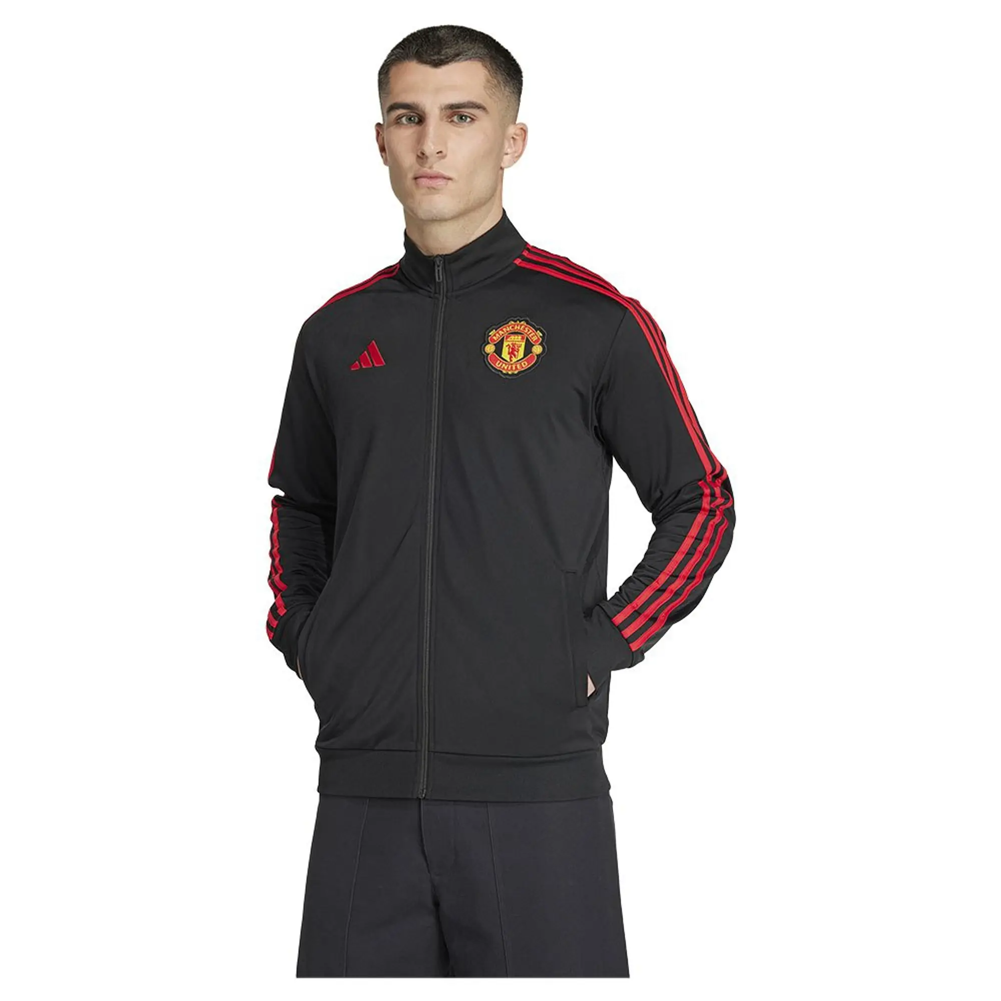 Manchester United x adidas Mens DNA Track Top Black