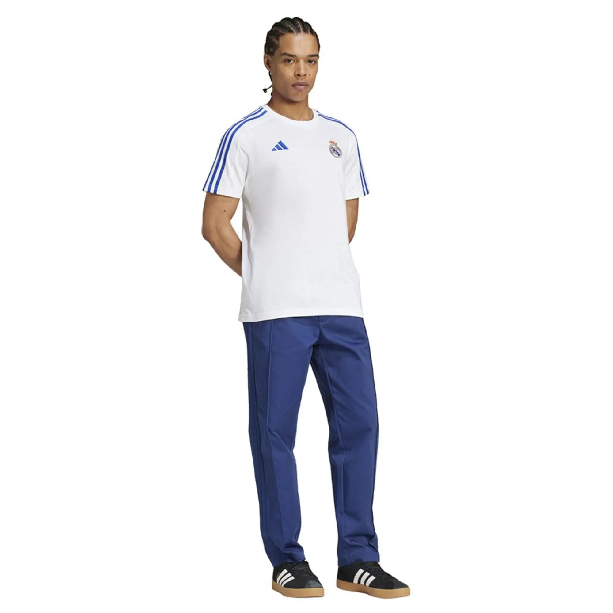 Adidas Real Madrid Dna Short Sleeve T-shirt  - White