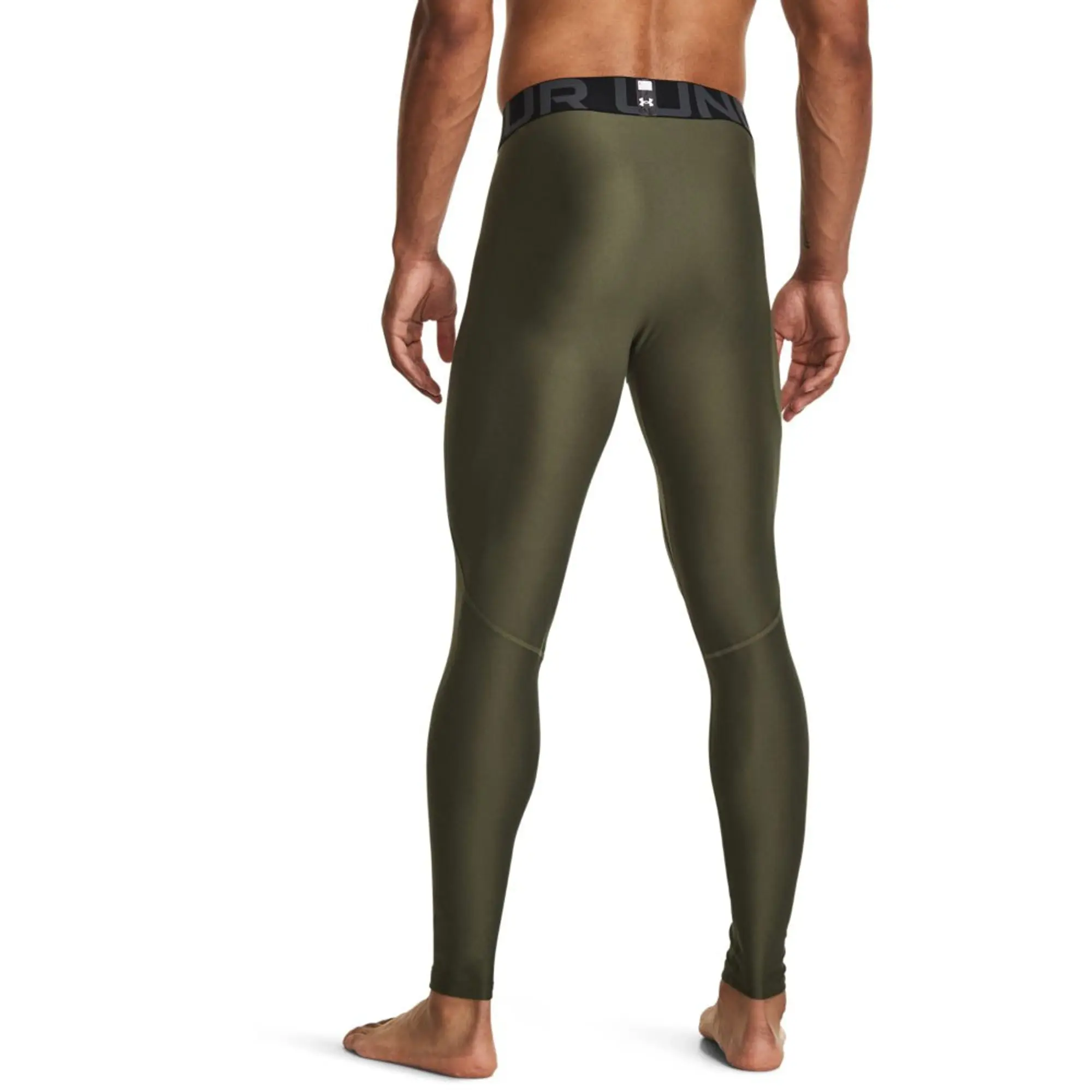 Under Armour Men's HeatGear® Leggings Marine OD Green / White L