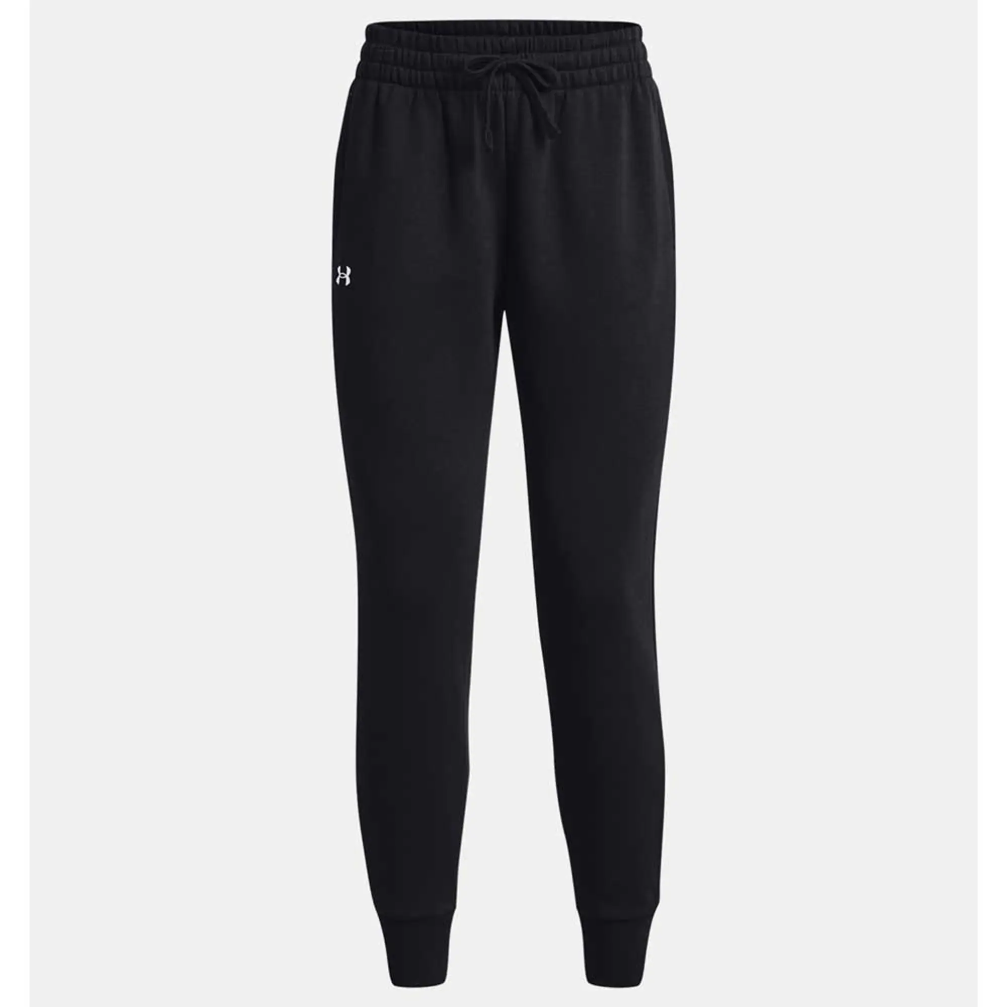 Women's  Under Armour  Rival Fleece Joggers Black / White L