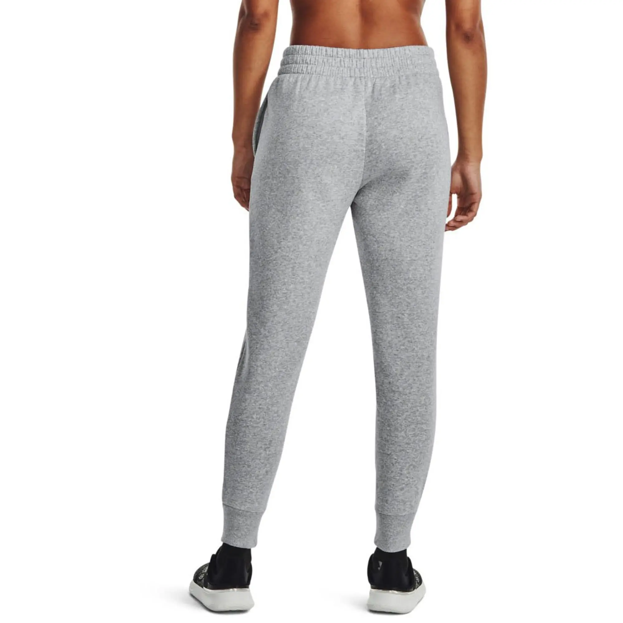 Women's  Under Armour  Rival Fleece Joggers Mod Gray Light Heather / White L