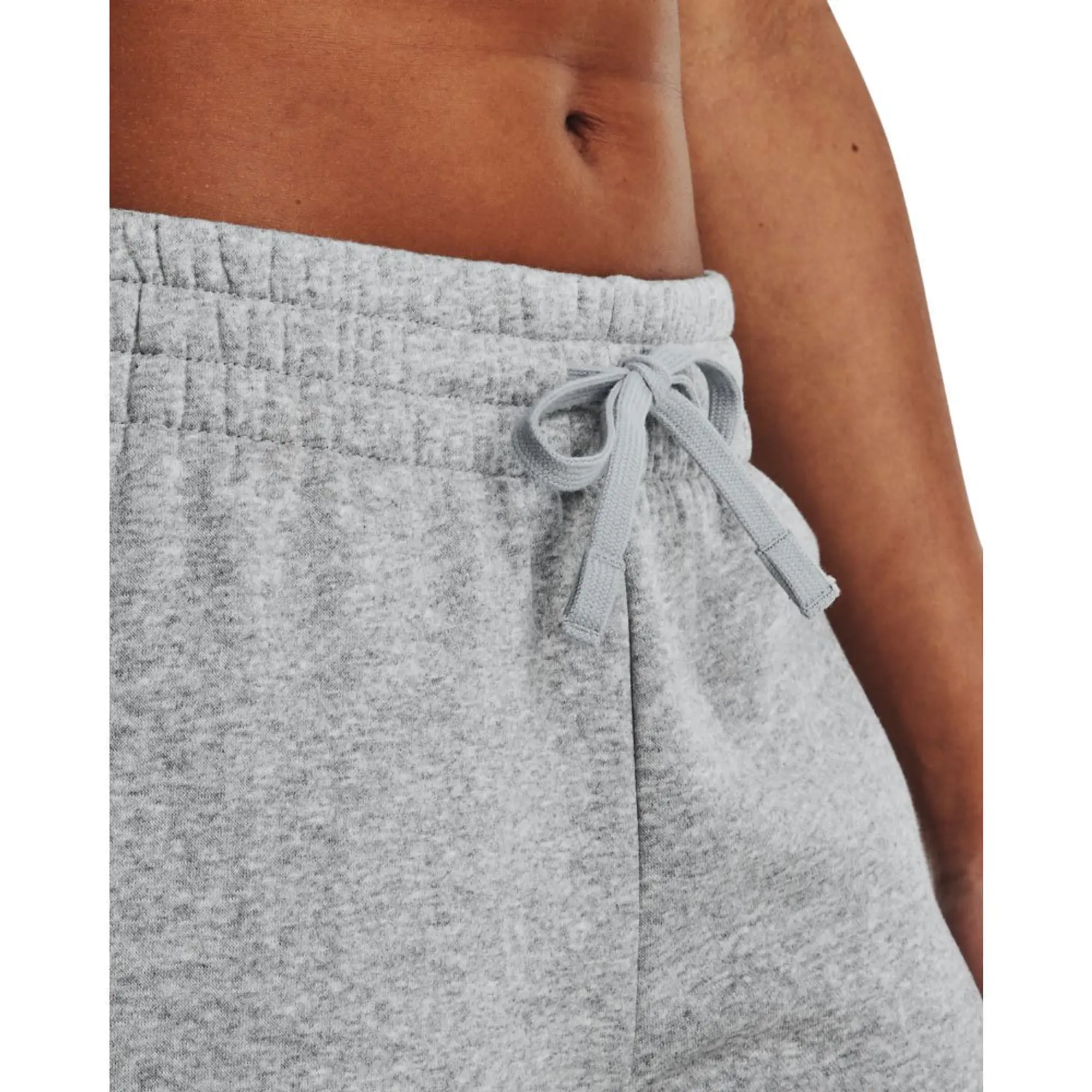Women's  Under Armour  Rival Fleece Joggers Mod Gray Light Heather / White L