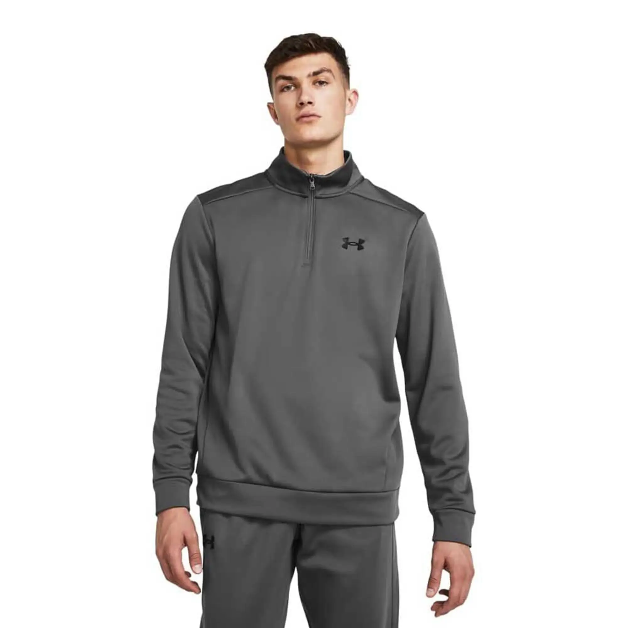 Under Armour Men's Armour Fleece® ¼ Zip Castlerock / Black L