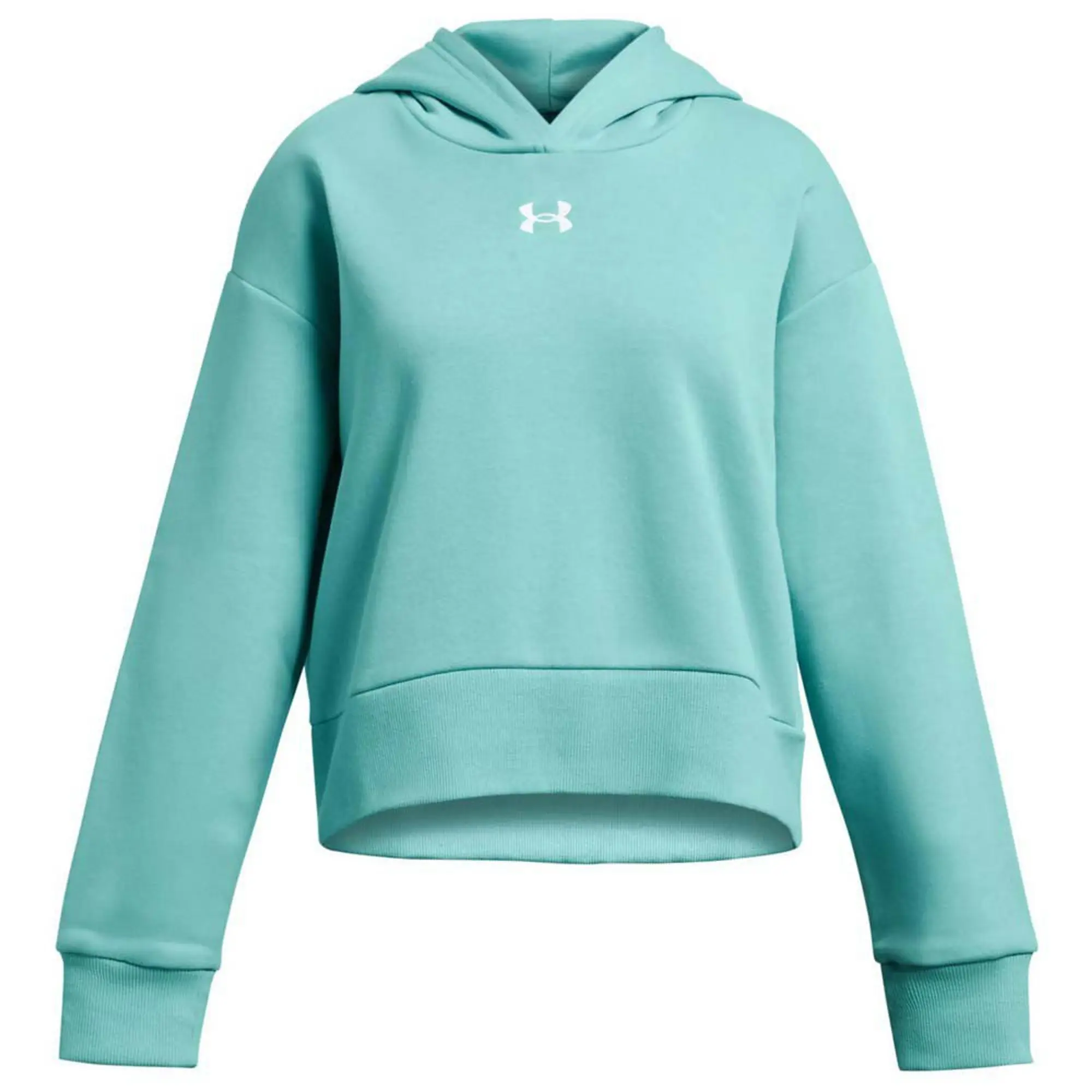 Under Armour Rival Fleece Crop Hoodie  - Green