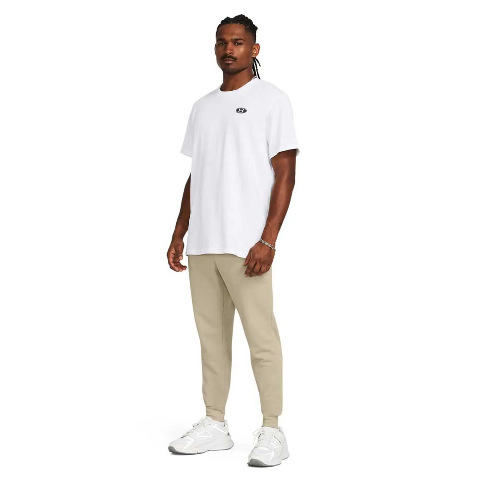 Men's  Under Armour  Rival Terry Joggers Khaki Base / Onyx White L