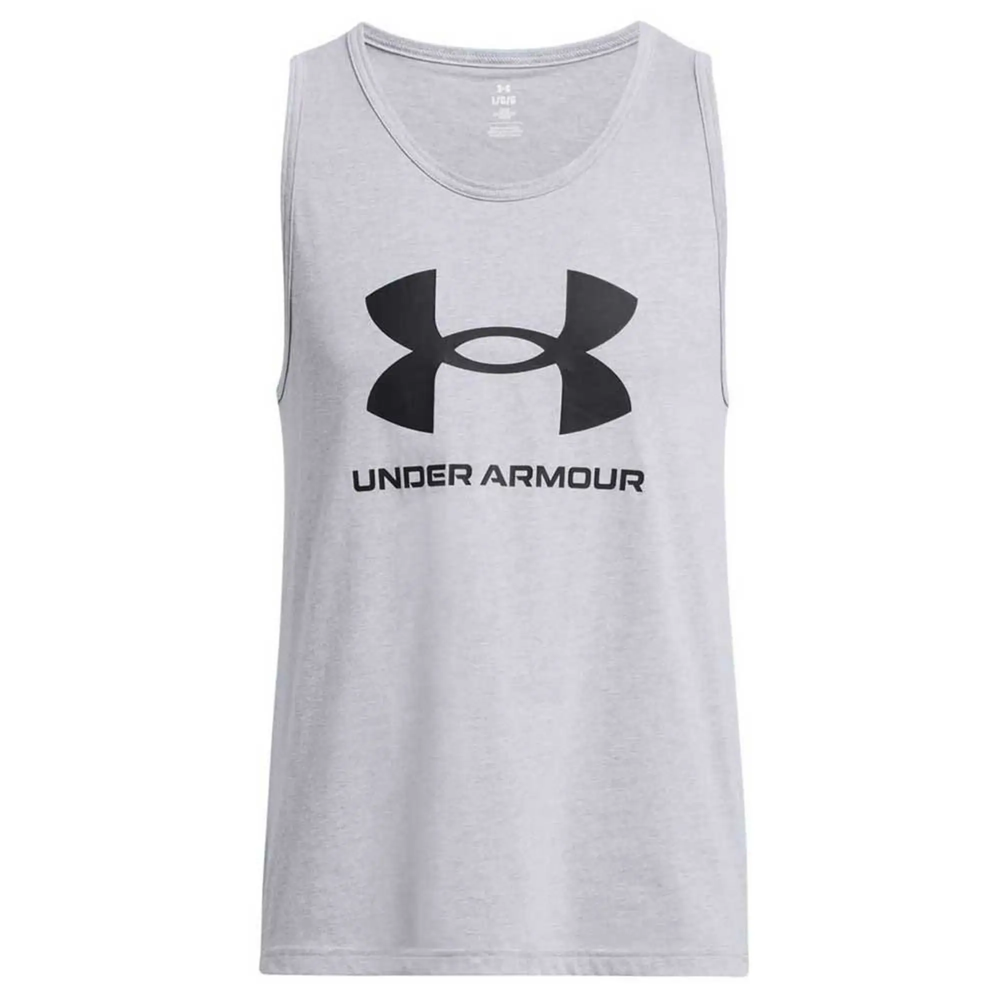 Men's  Under Armour  Logo Tank Steel Light Heather / Black XXL
