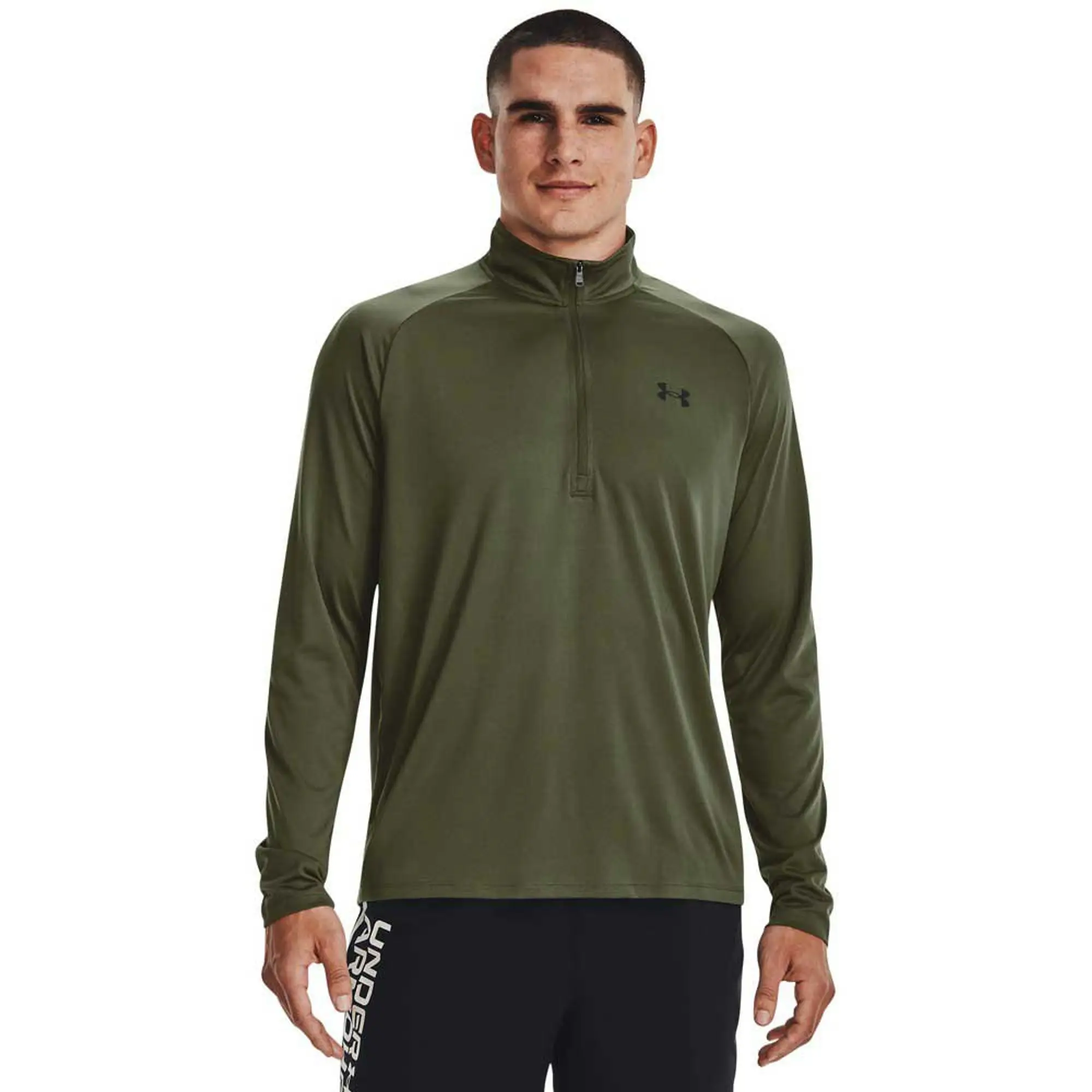Under Armour Tech 1/4 Zip Top - Green - Mens