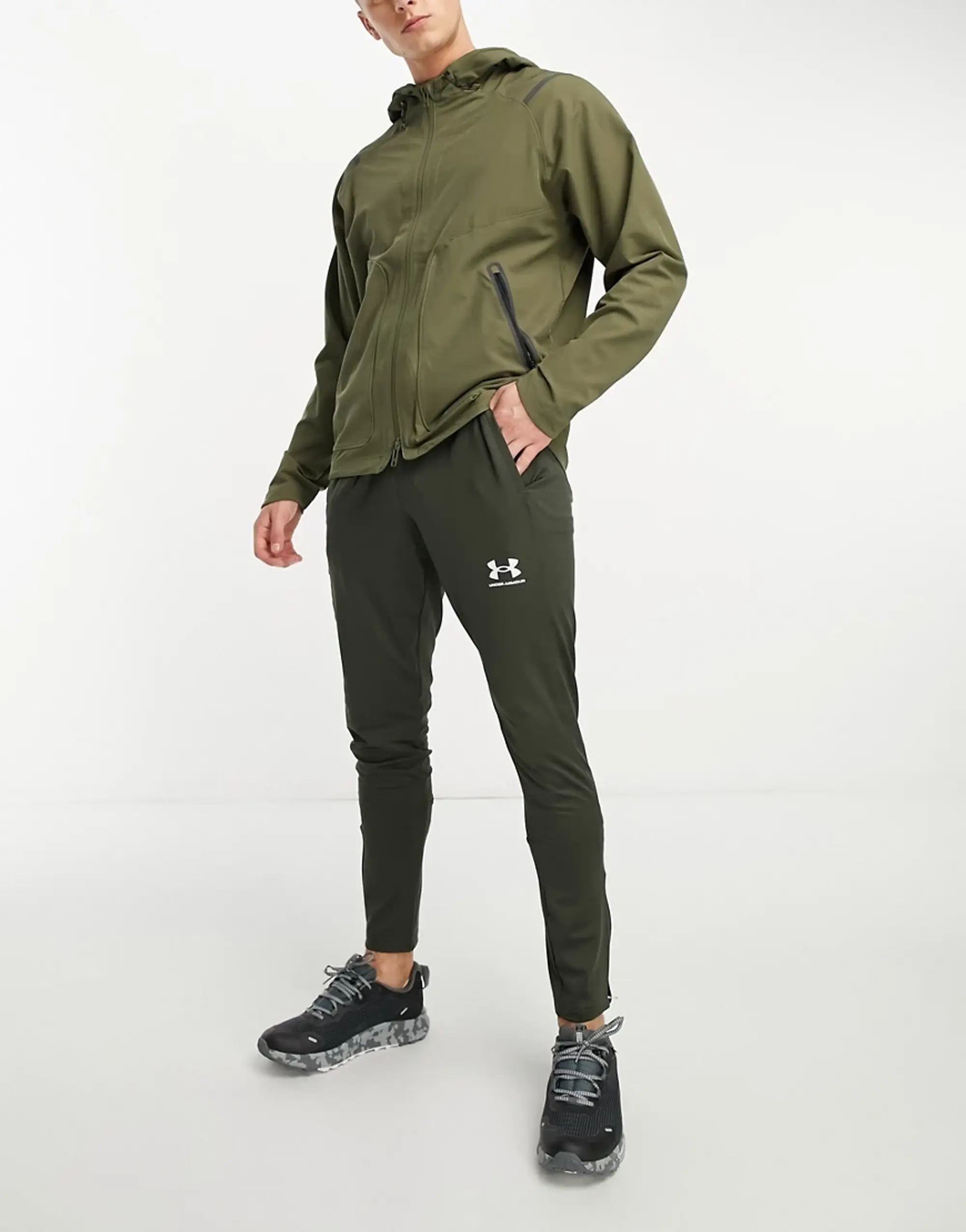 Under Armour Unstoppable Jacket In Khaki-Green