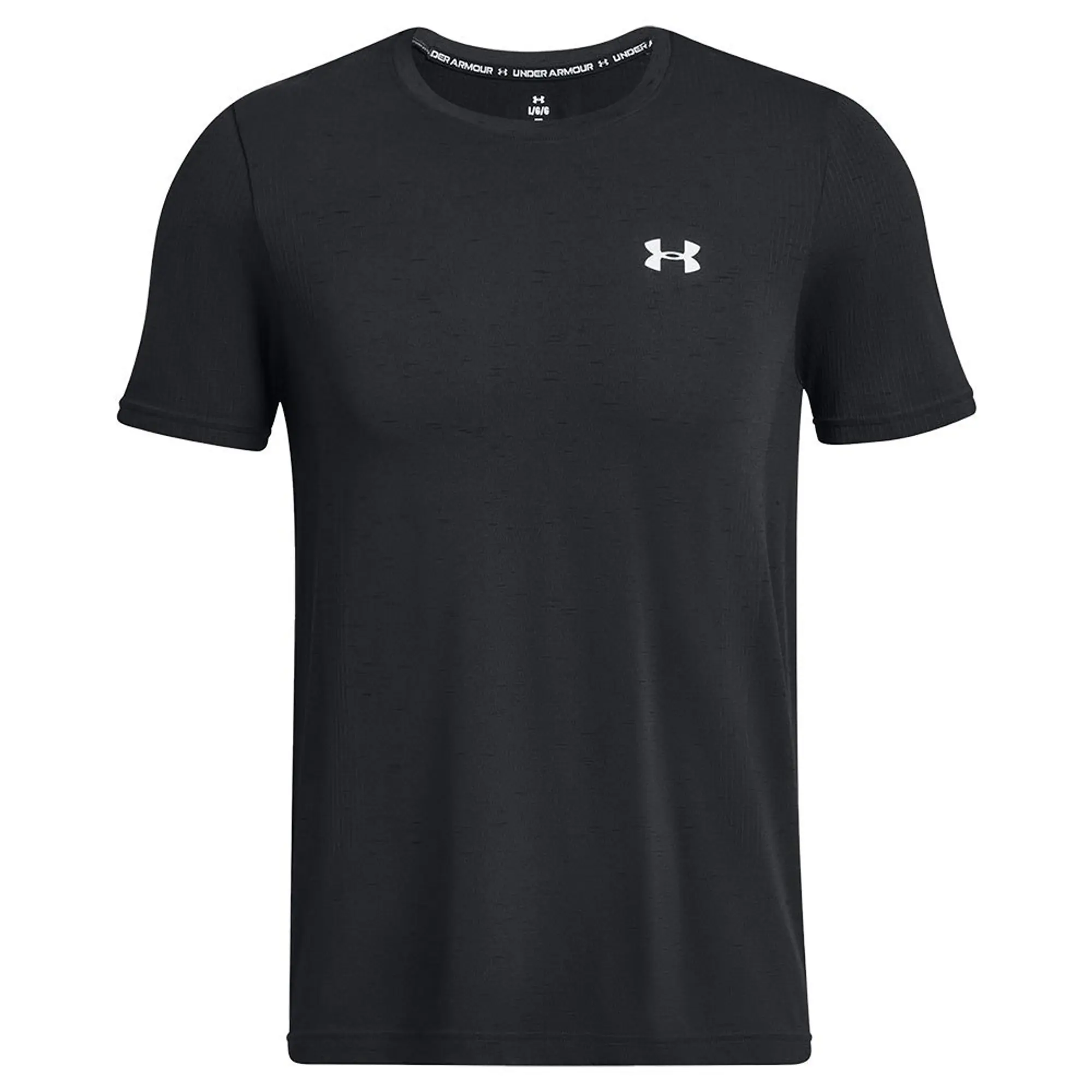 Men's  Under Armour  Vanish Seamless Short Sleeve Black / Mod Gray XXL