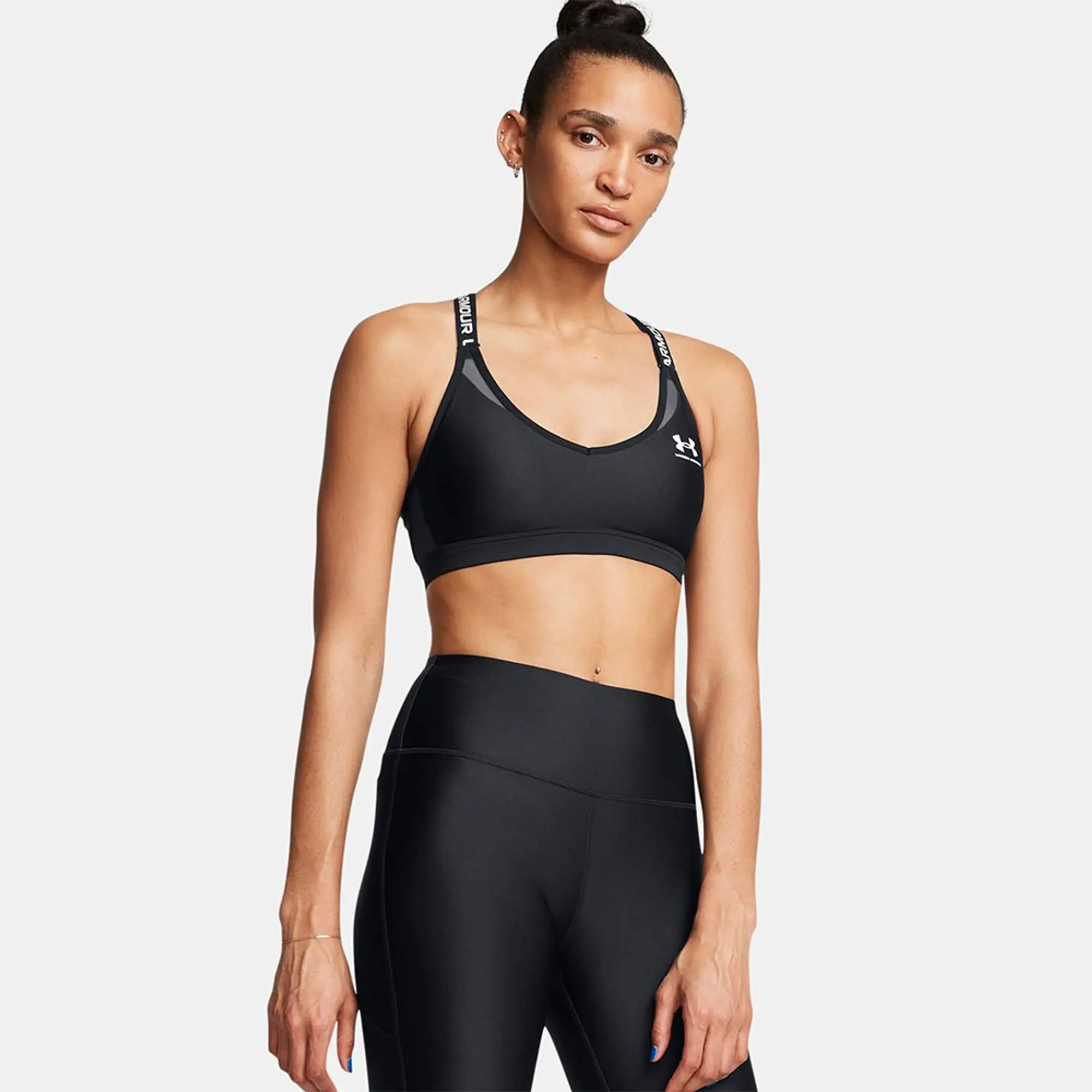 Women's  Under Armour  Tech™ Branded Leggings Black / Vivid Magenta / Castlerock XS
