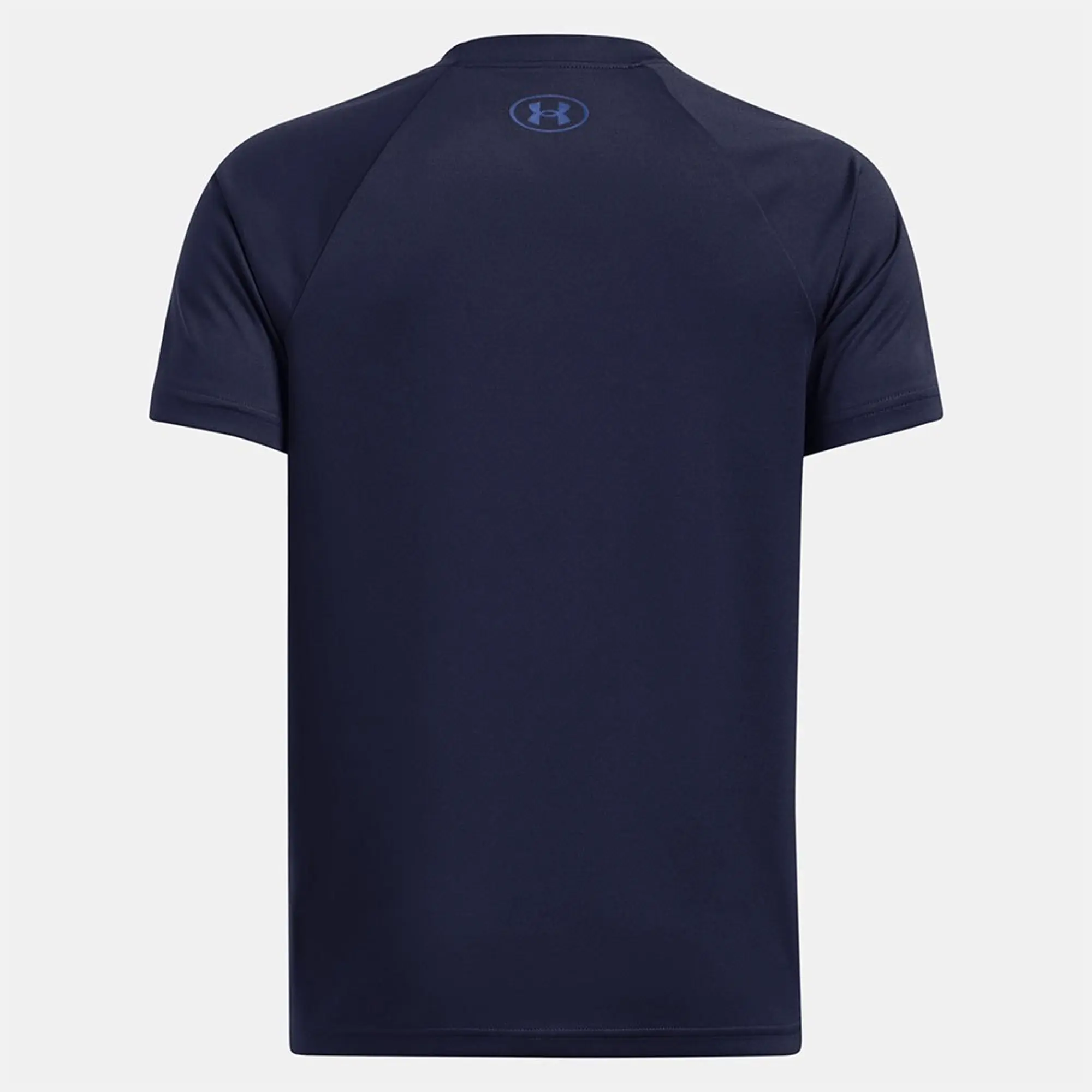 Boys'  Under Armour  Tech™ Wordmark Logo Short Sleeve Midnight Navy / Tech Blue / White YXS (48 - 50 in)