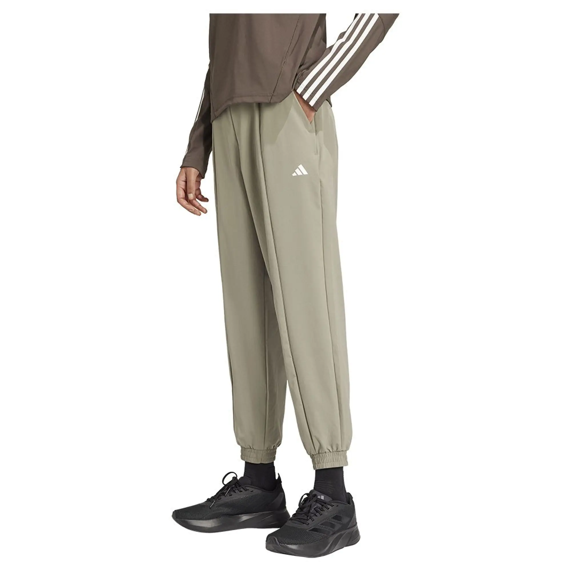 Adidas Aeroready Train Essentials Minimal Branding Woven Joggers  - Silver