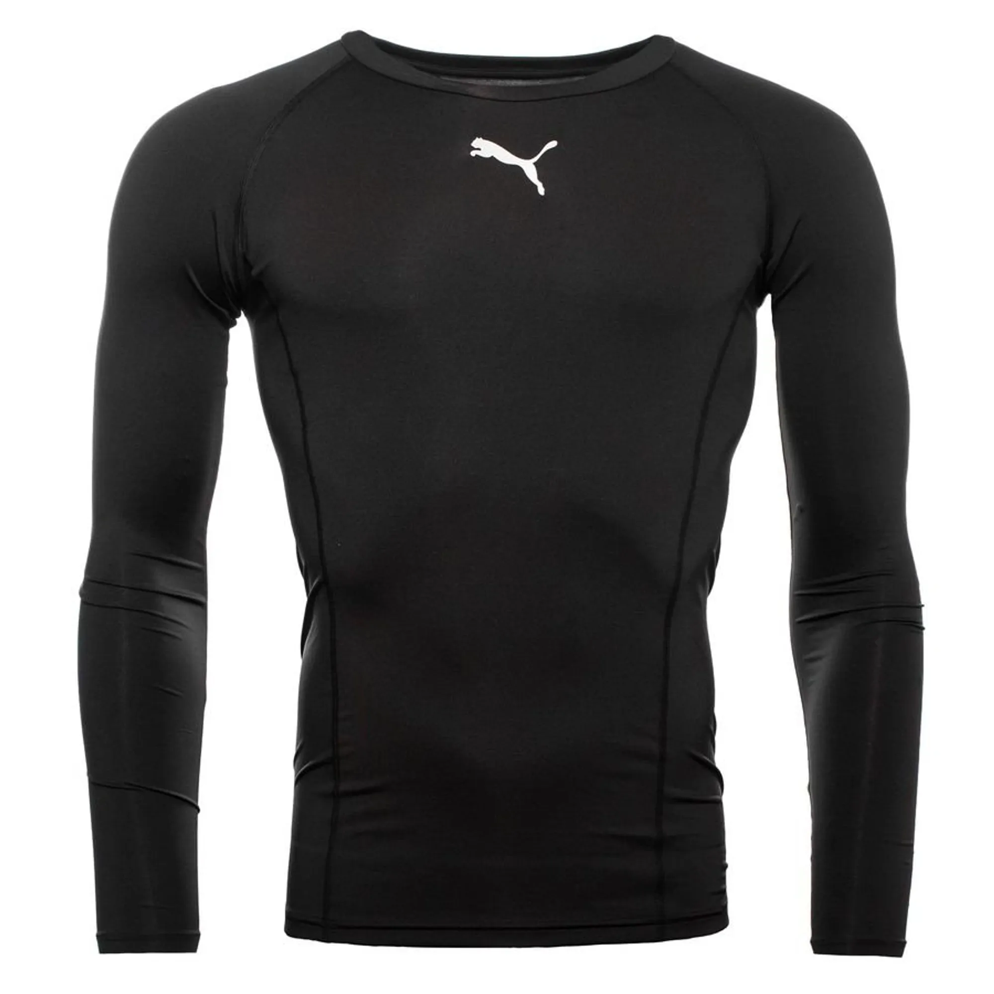 Puma Childrens Unisex Kids LIGA Baselayer Long Sleeve Tee T-Shirt - Black